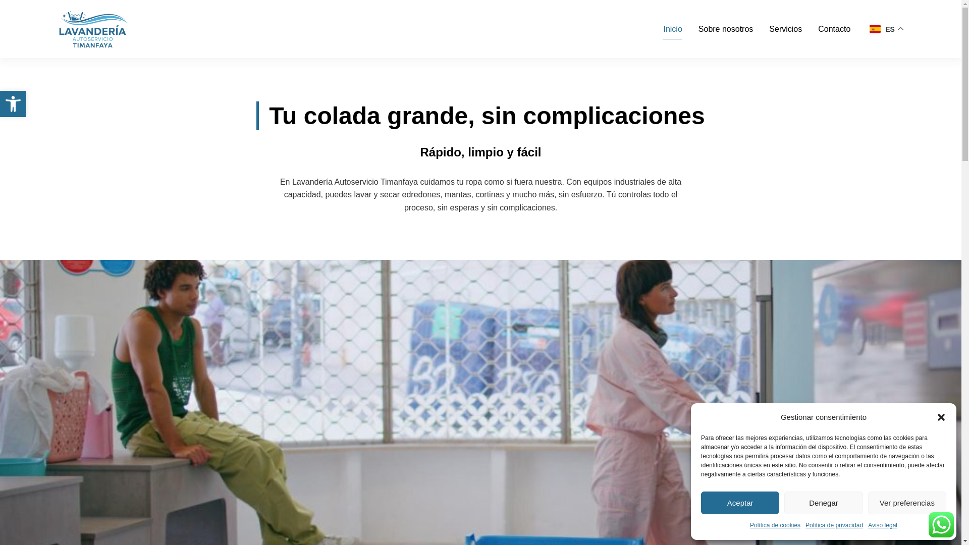 website screenshot of https://lavanderiaautoserviciotrescantos.es/
