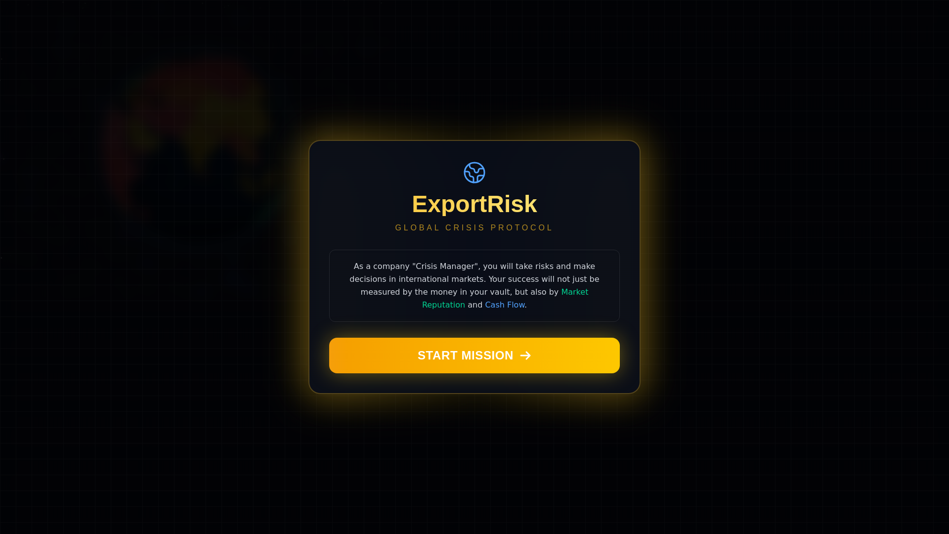website screenshot of https://exportrisk.tech/