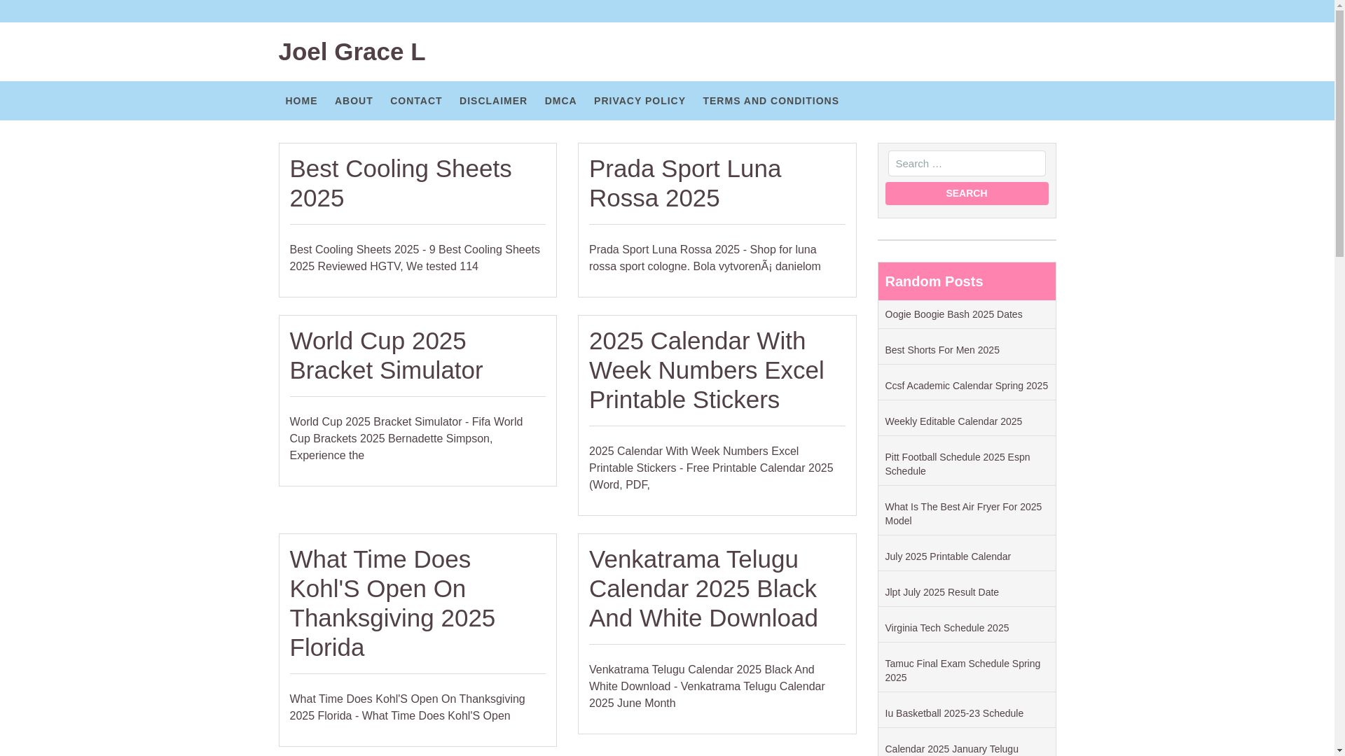 website screenshot of https://joelgracel.pages.dev/
