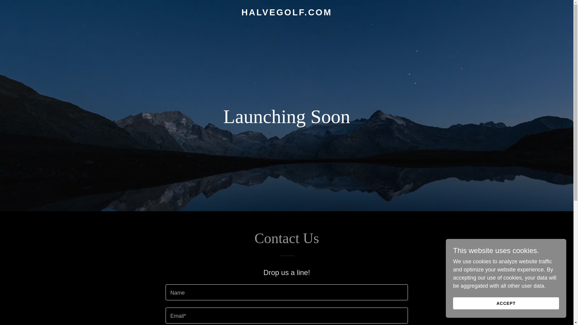website screenshot of https://halvegolf.com/
