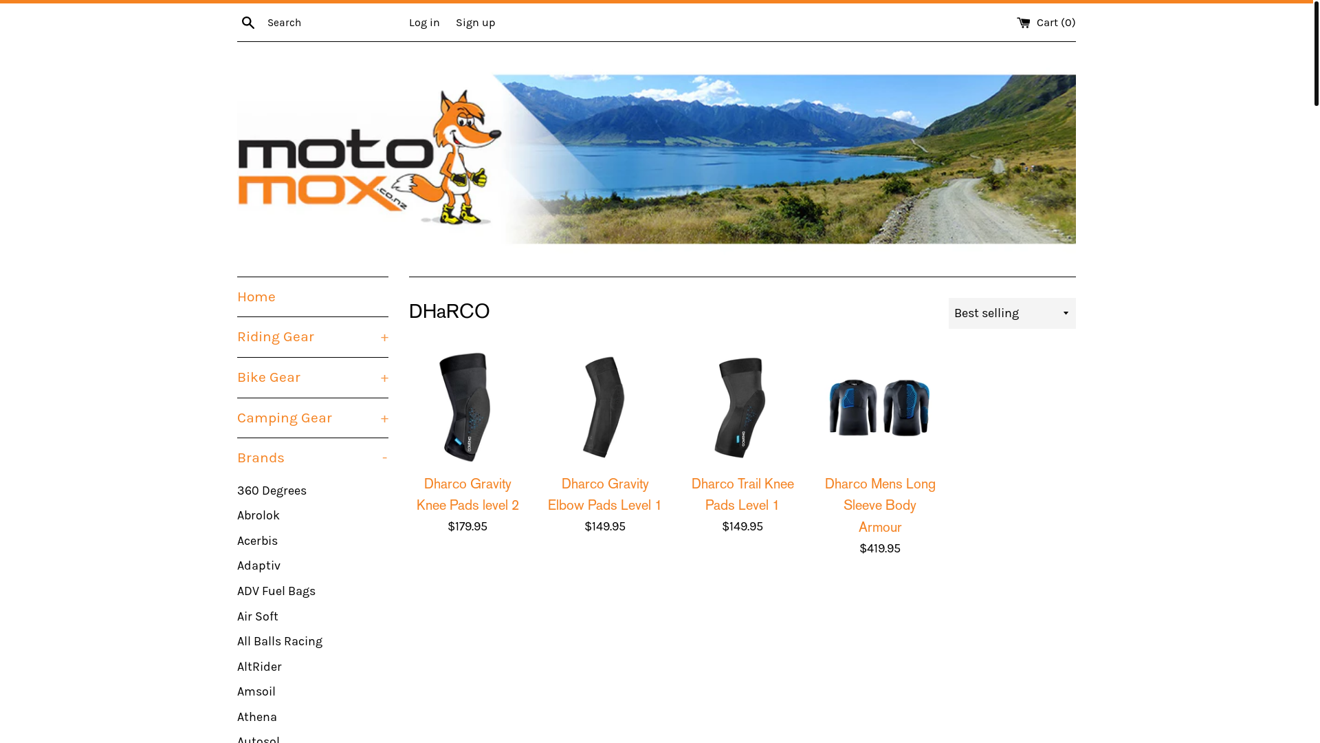 website screenshot of https://dharco.co.nz/