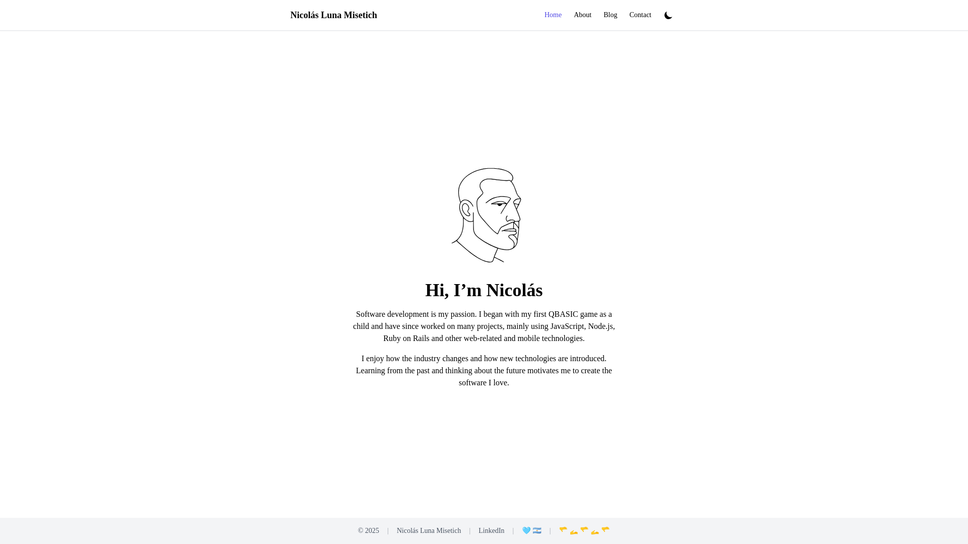 website screenshot of https://personal-site-cdb.pages.dev/