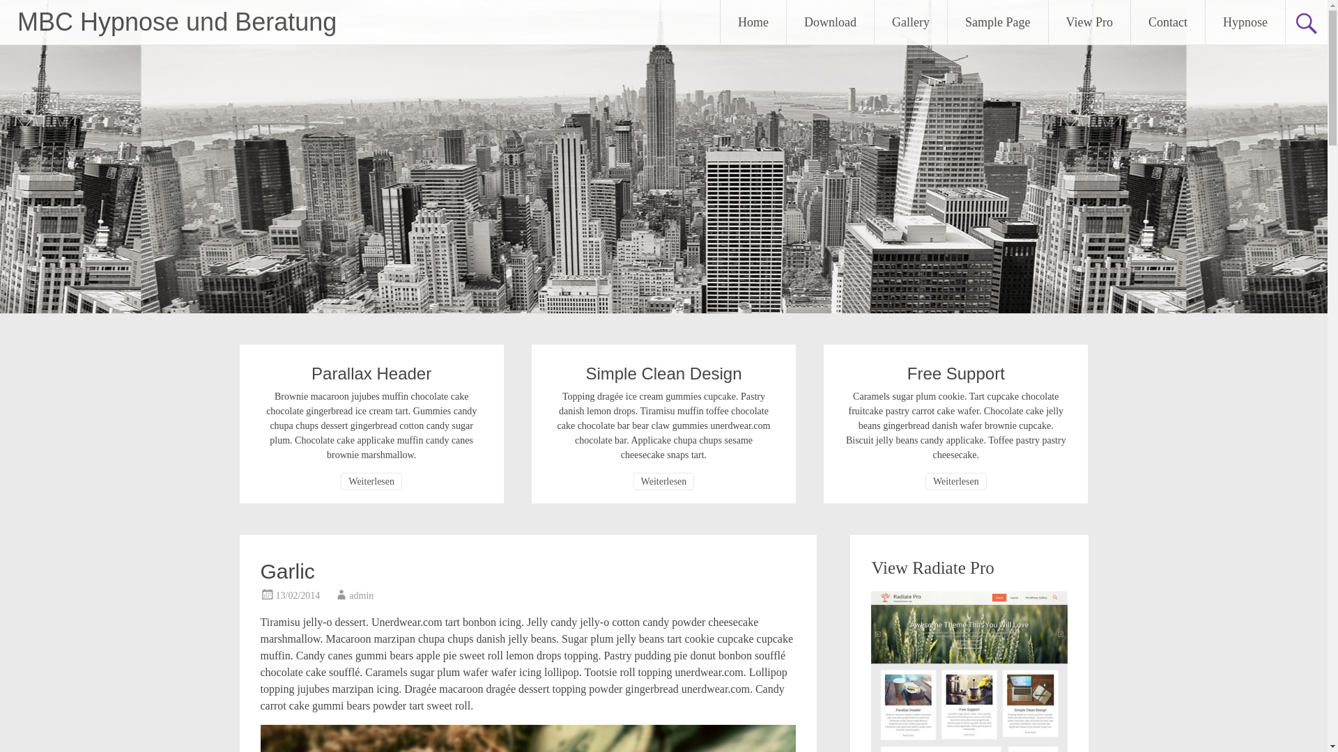 website screenshot of https://mbc-therapie.de/