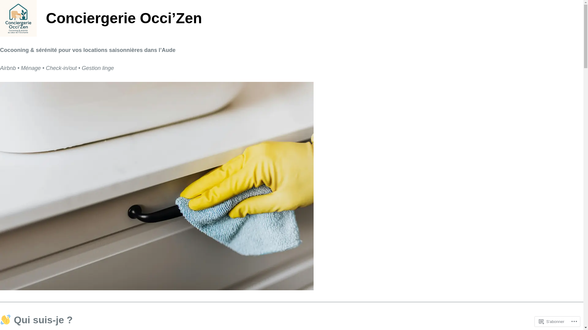 website screenshot of https://conciergerieoccizen.com/