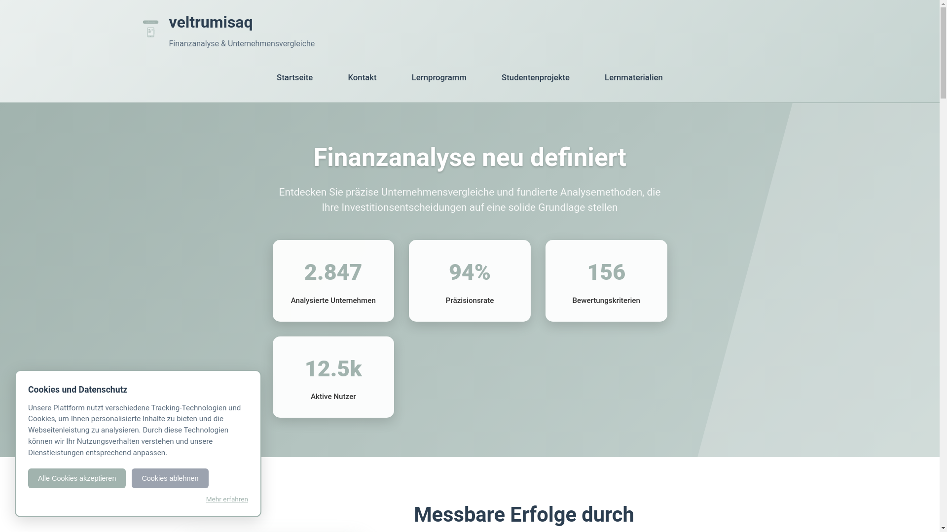 website screenshot of https://veltrumisaq.com/