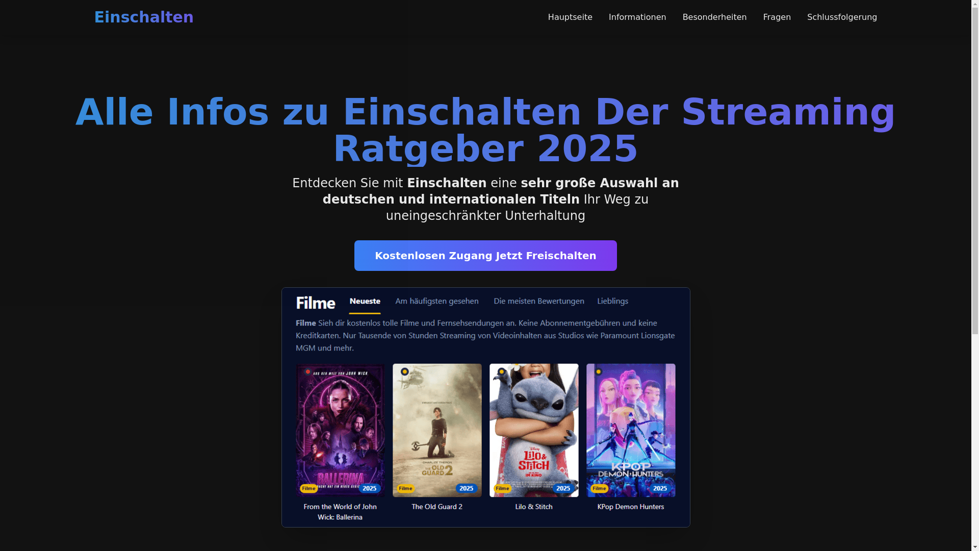 website screenshot of https://einschalten-ut8i.pages.dev/