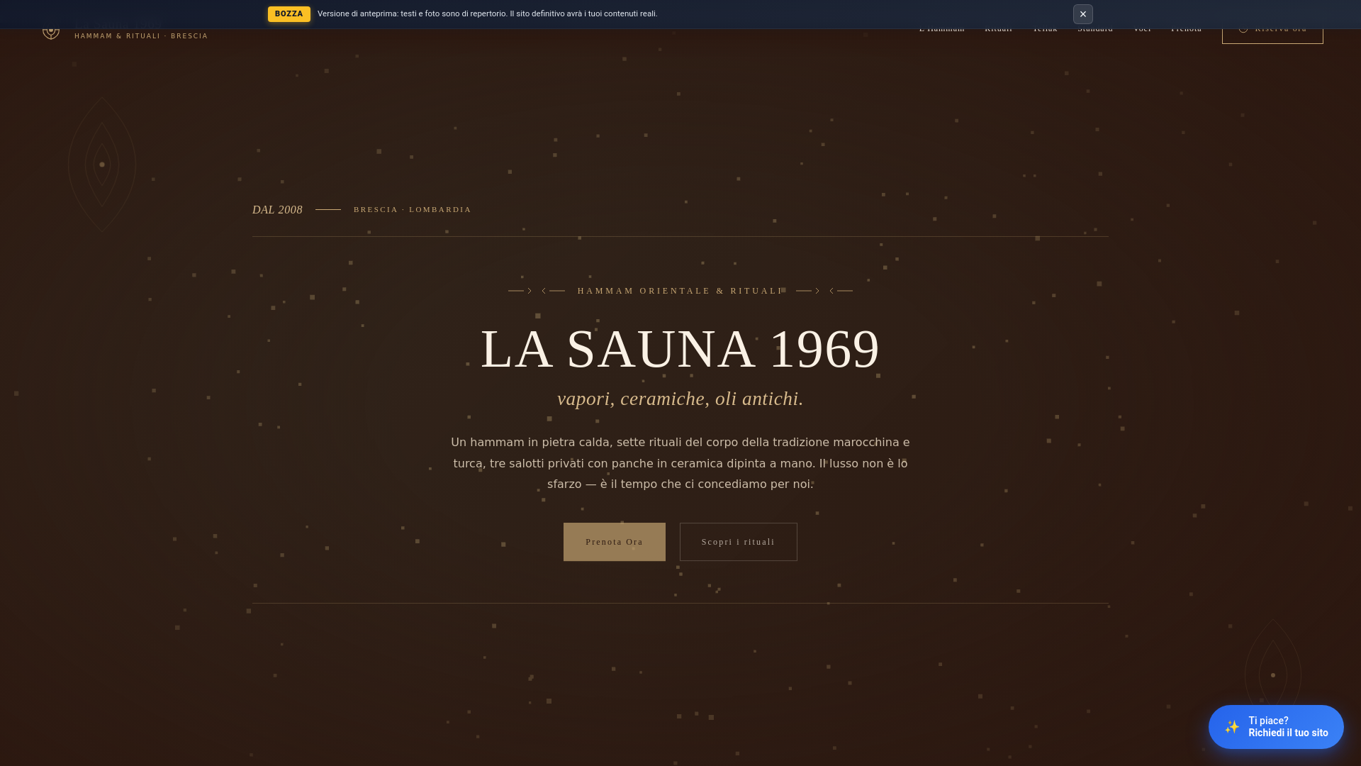 website screenshot of https://demo-la-sauna-1969-brescia-spa-lusso-orientale-10816.pages.dev/