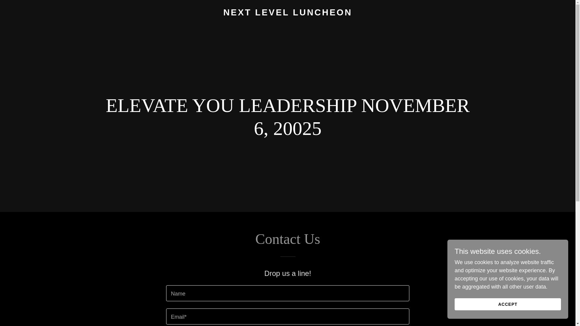 website screenshot of https://nextlevelluncheon.com/