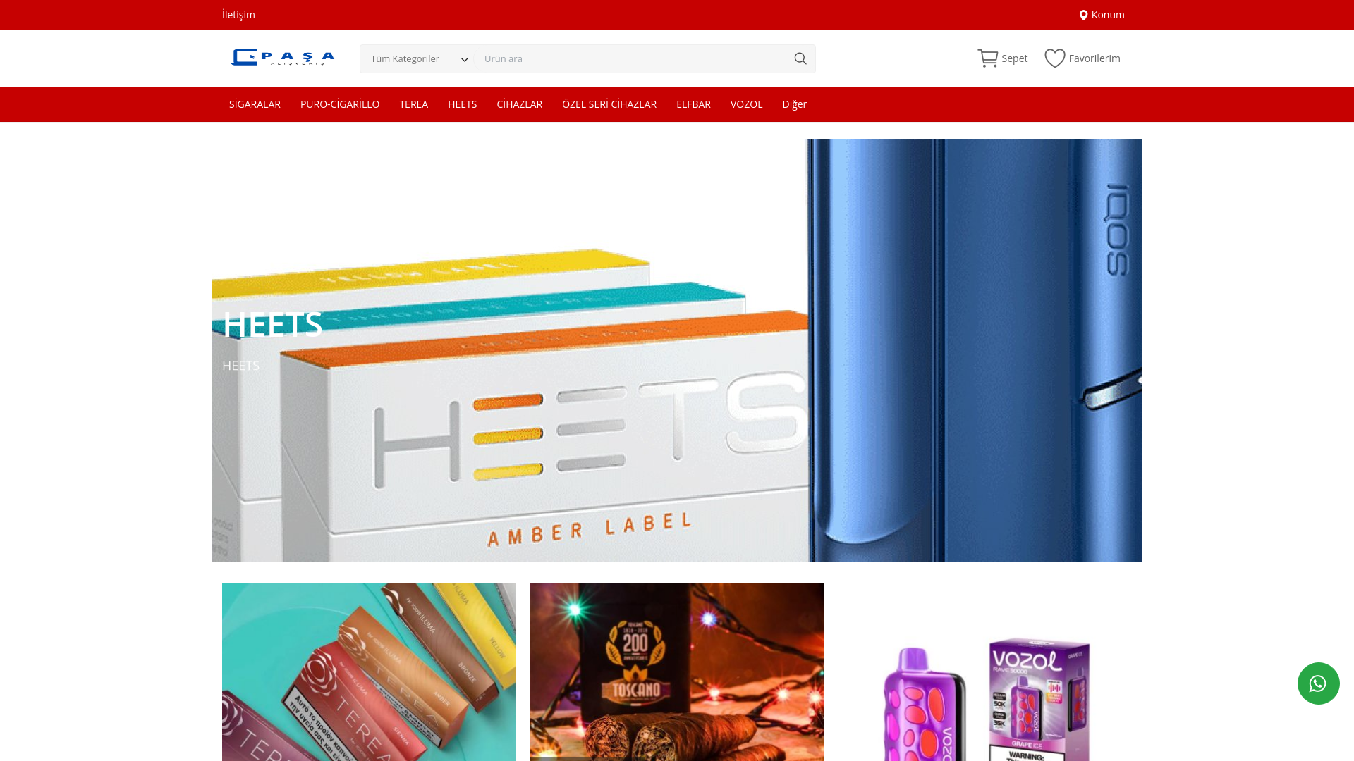 website screenshot of https://buhartobacco.com/