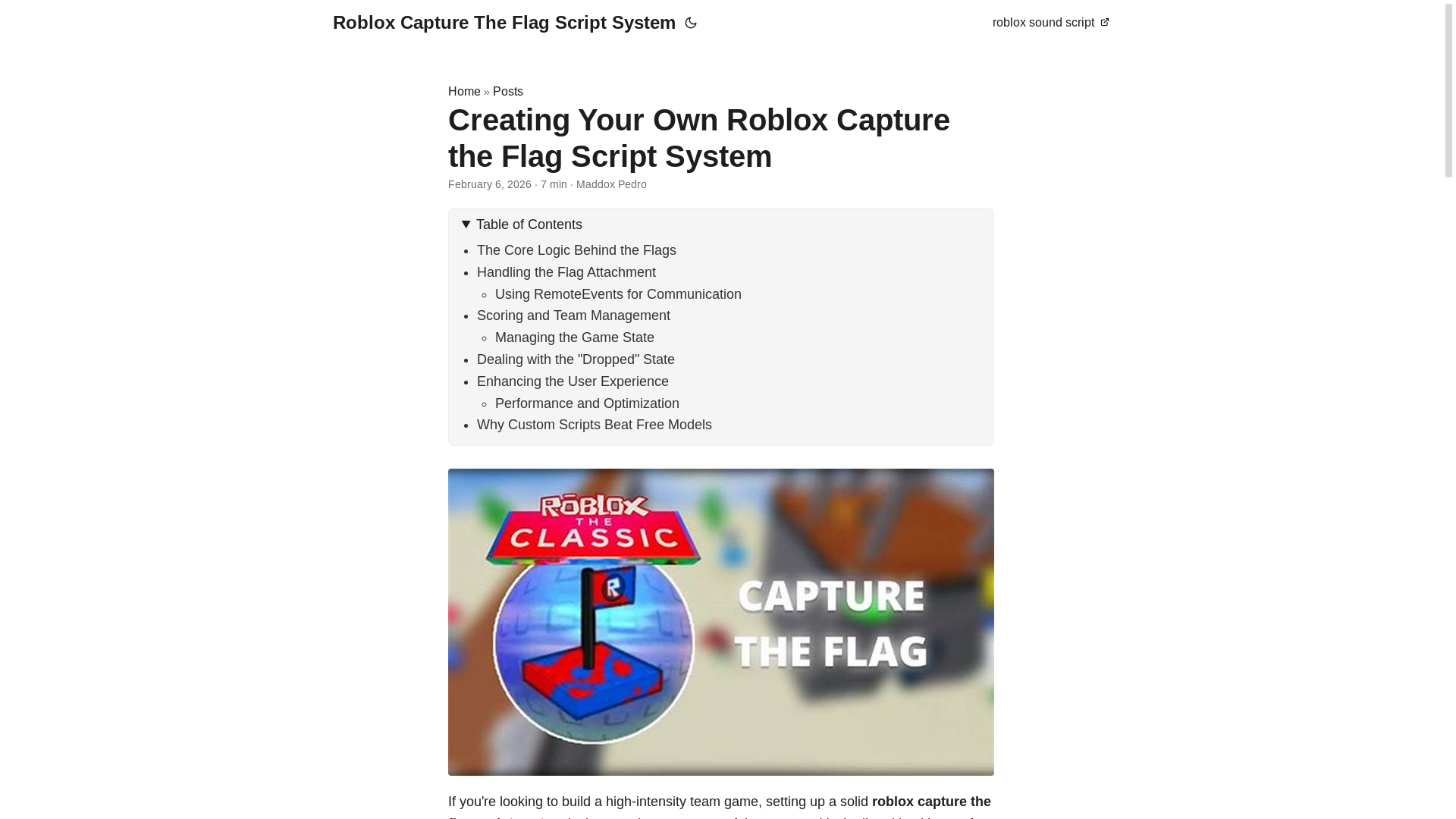 website screenshot of https://roblox-capture-the-flag-script-system.pages.dev/