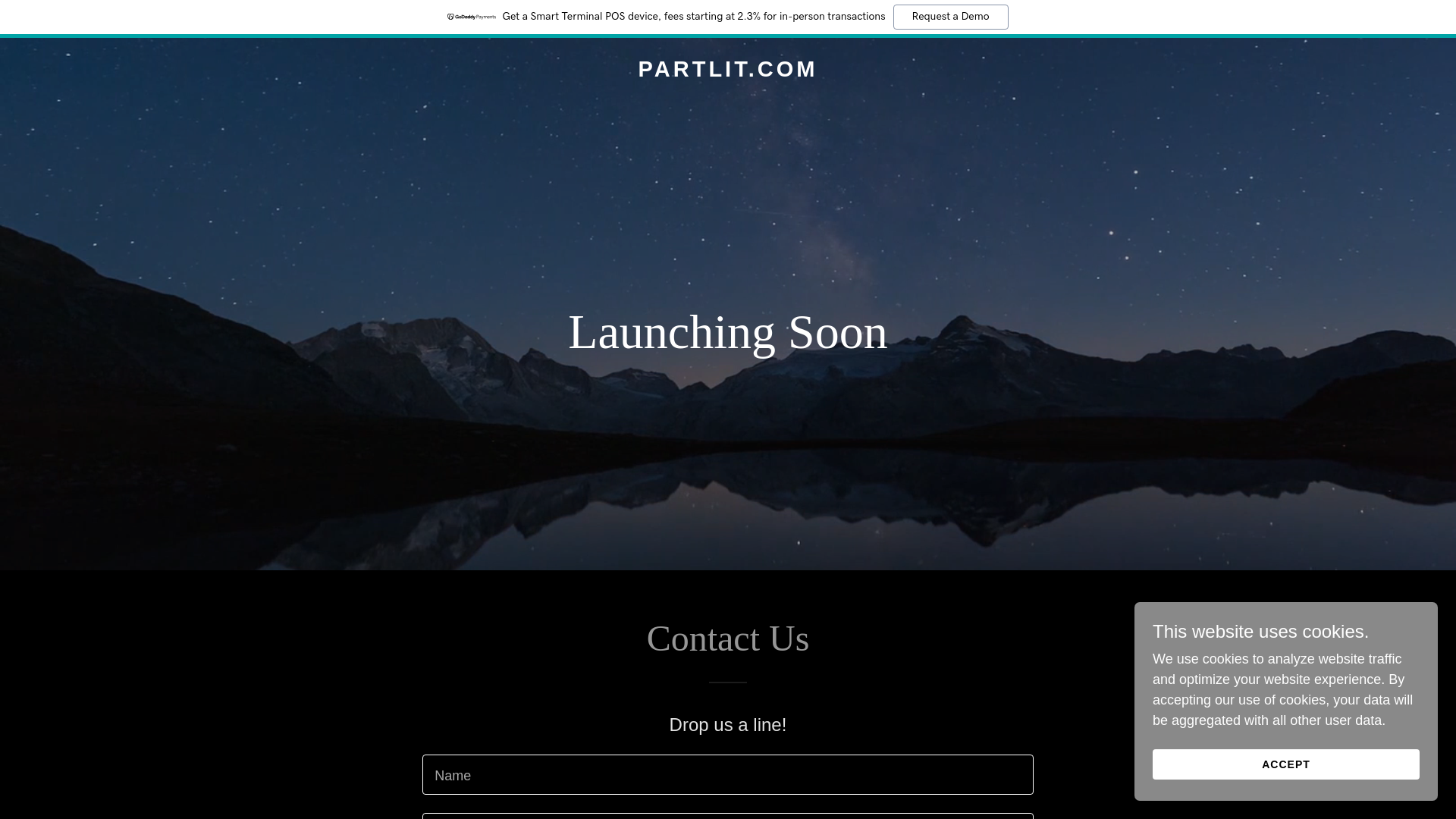 website screenshot of https://partlit.com/