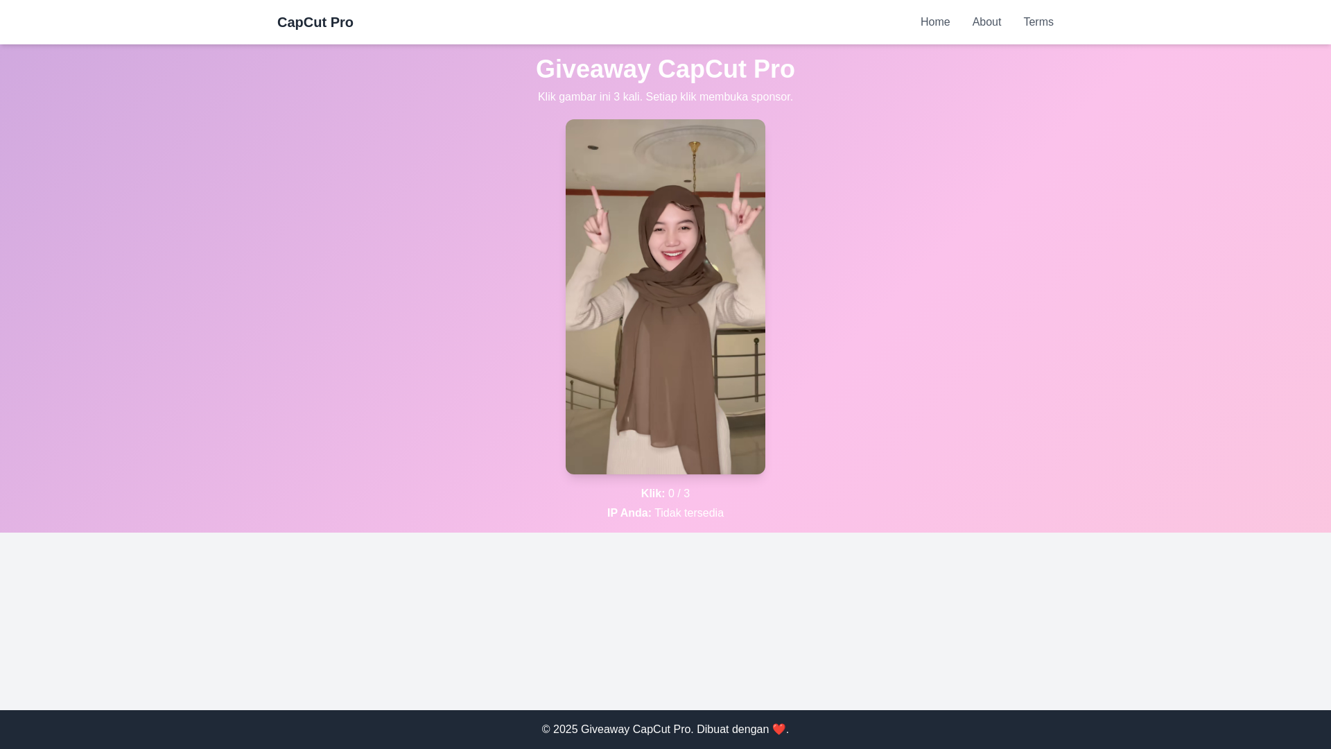 website screenshot of https://giveaway25.pages.dev/