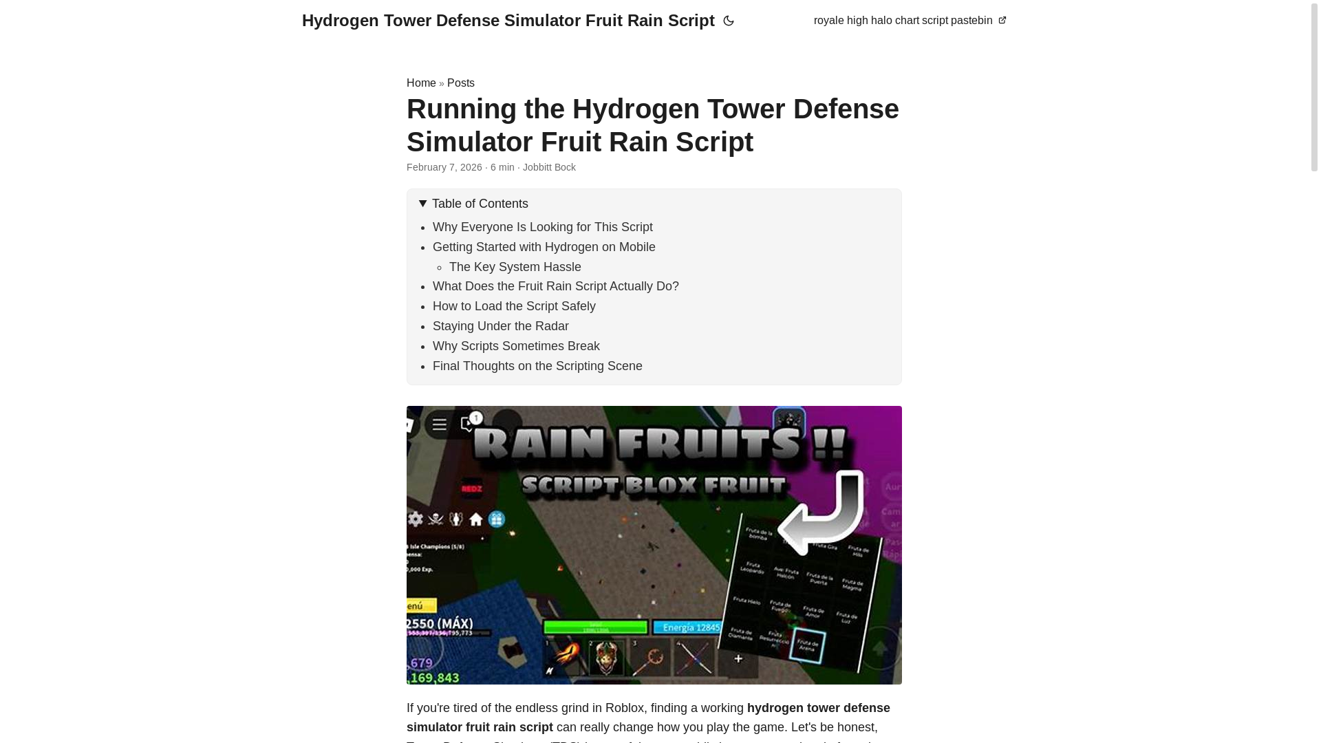 website screenshot of https://hydrogen-tower-defense-simulator-fruit-rain-script.pages.dev/
