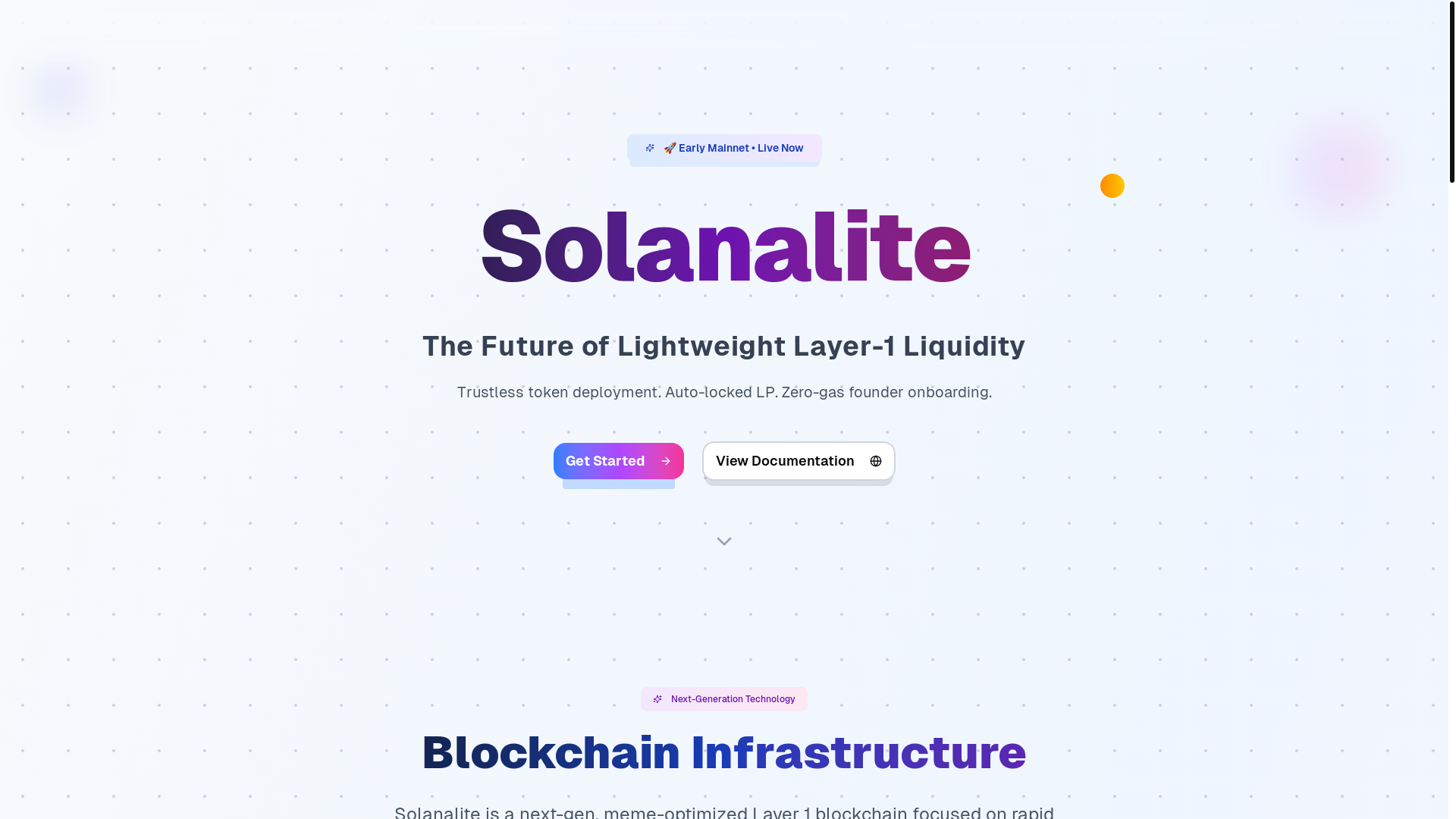 website screenshot of https://solanite.xyz/