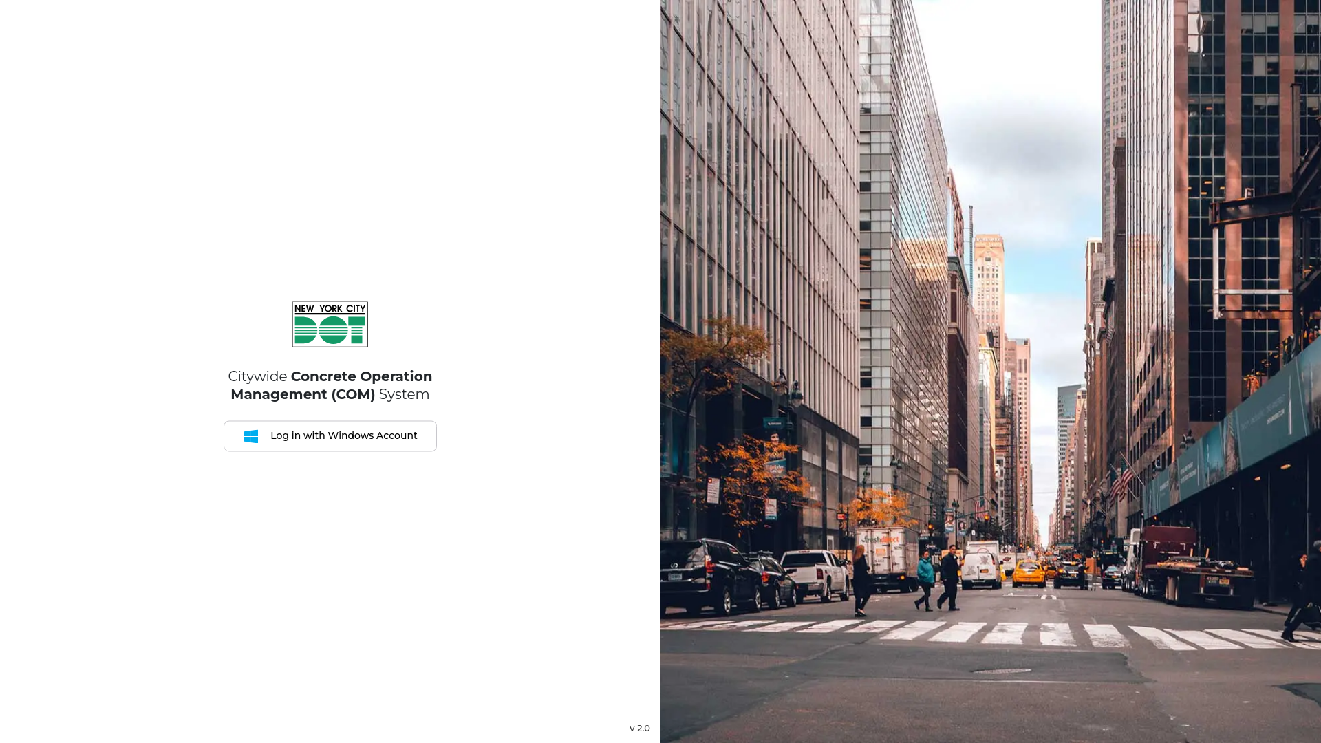 website screenshot of https://stage2.nycdot.io/signin