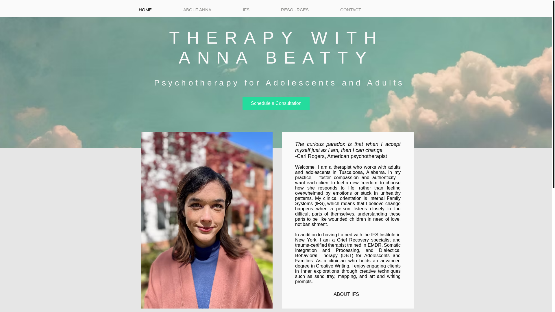 website screenshot of https://authenticbeingtherapy.com/