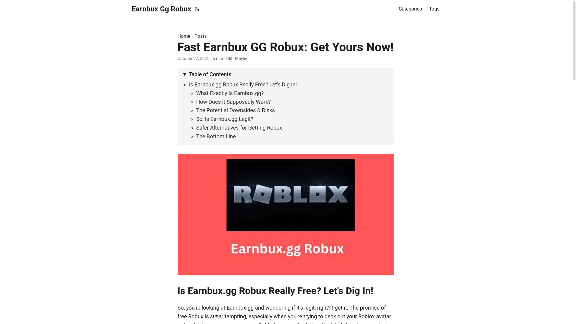 website screenshot of https://earnbux-gg-robux.pages.dev/