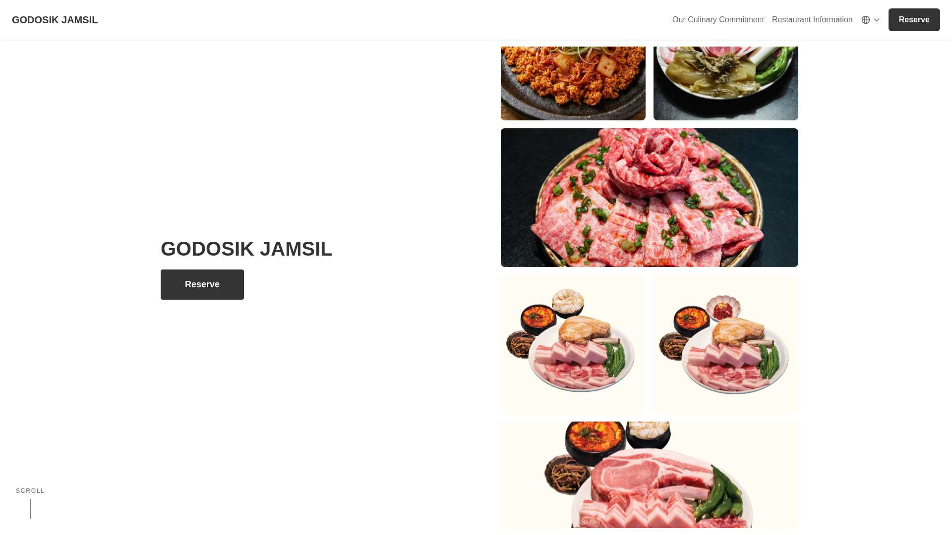 website screenshot of https://godosik-jamsil.com/