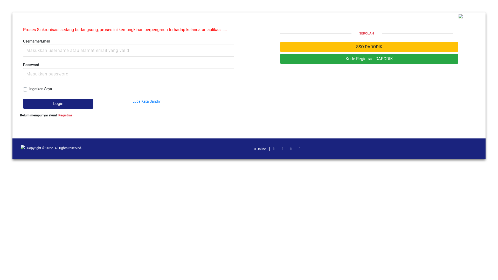 website screenshot of https://bb-jati.kemendikdasmen.go.id/login