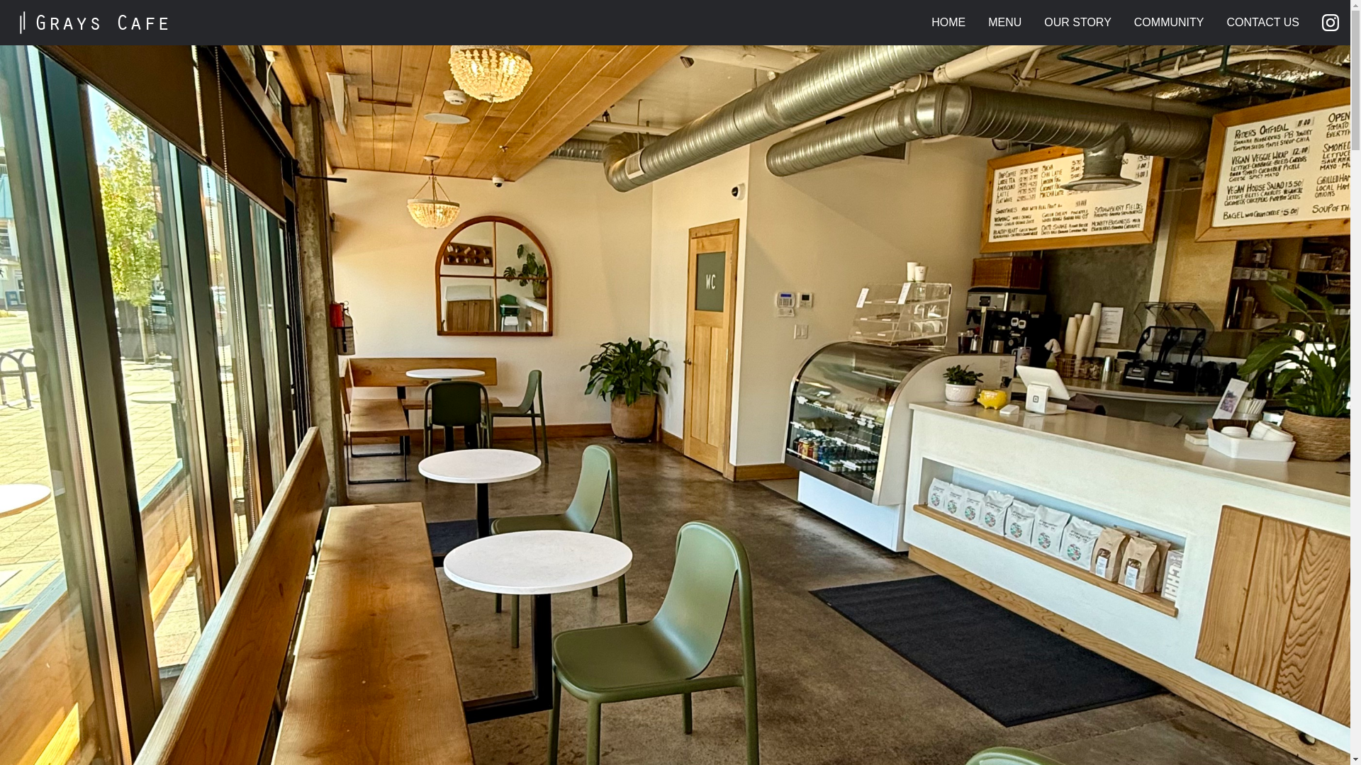 website screenshot of https://grayscafe.ca/