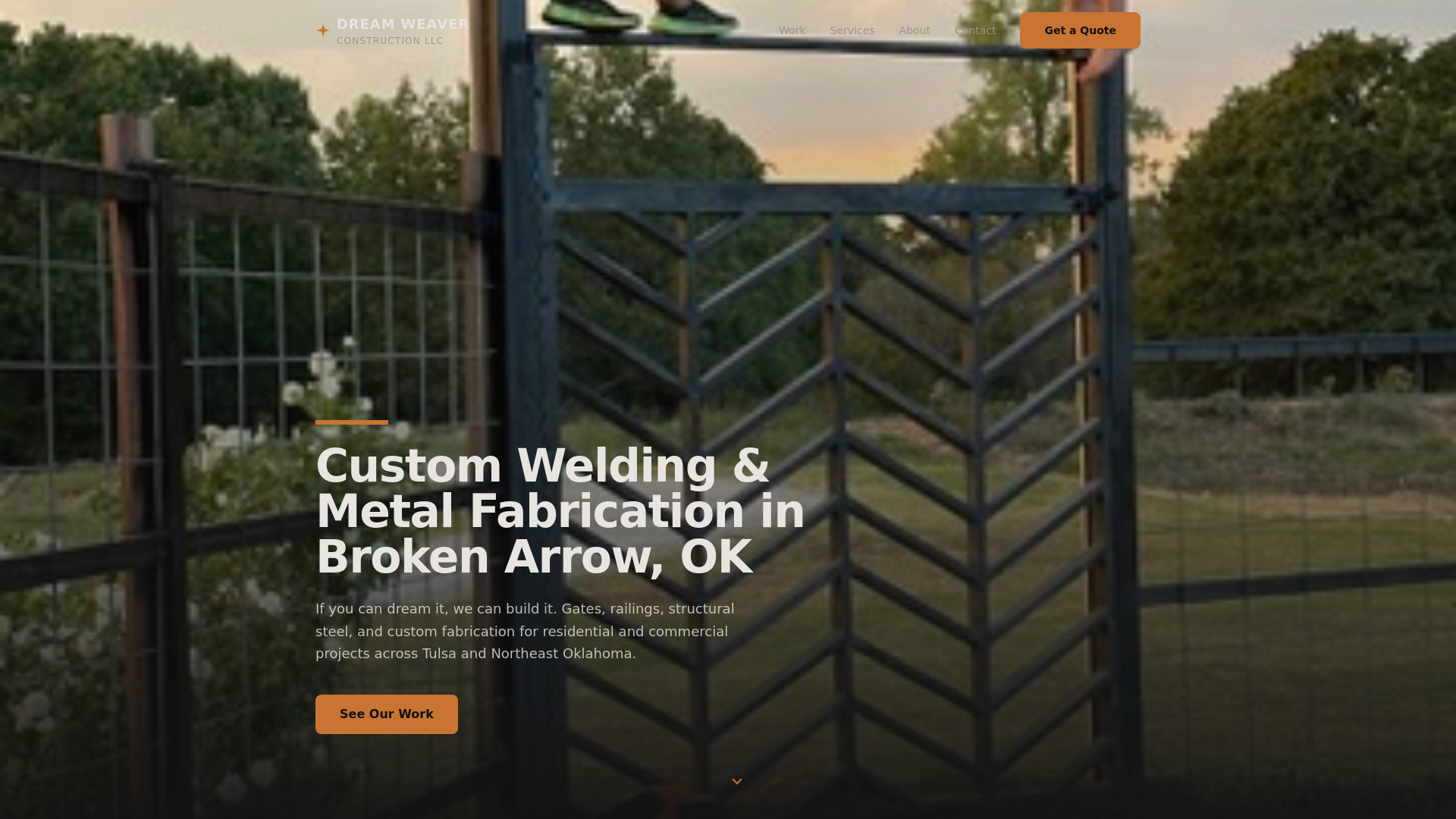 website screenshot of https://dreamweaverbuilt.com/