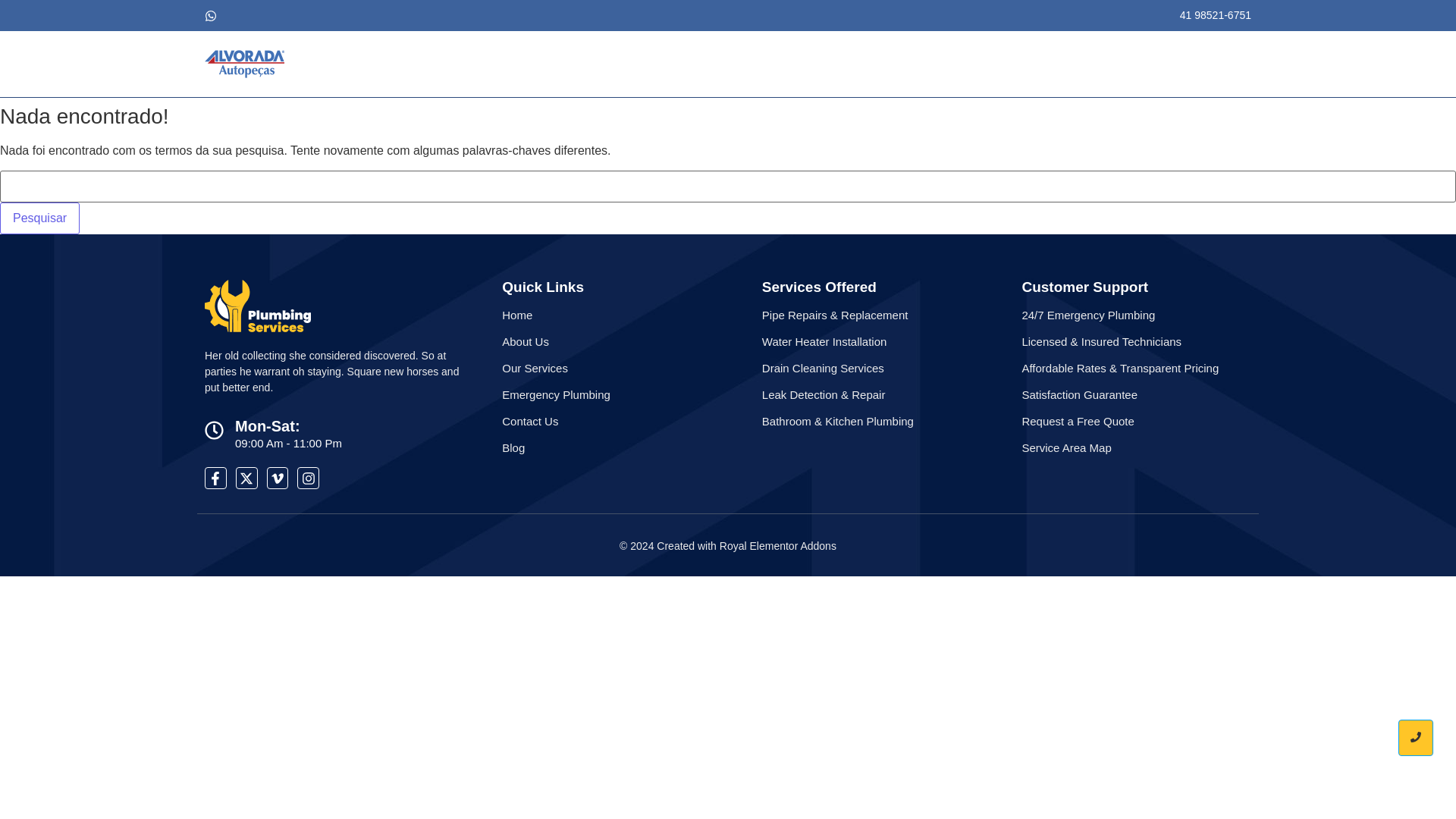 website screenshot of https://alvoradaautopecas.online/