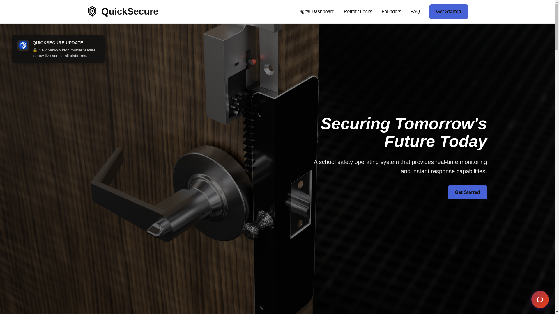 website screenshot of https://startthequicksecure.com/