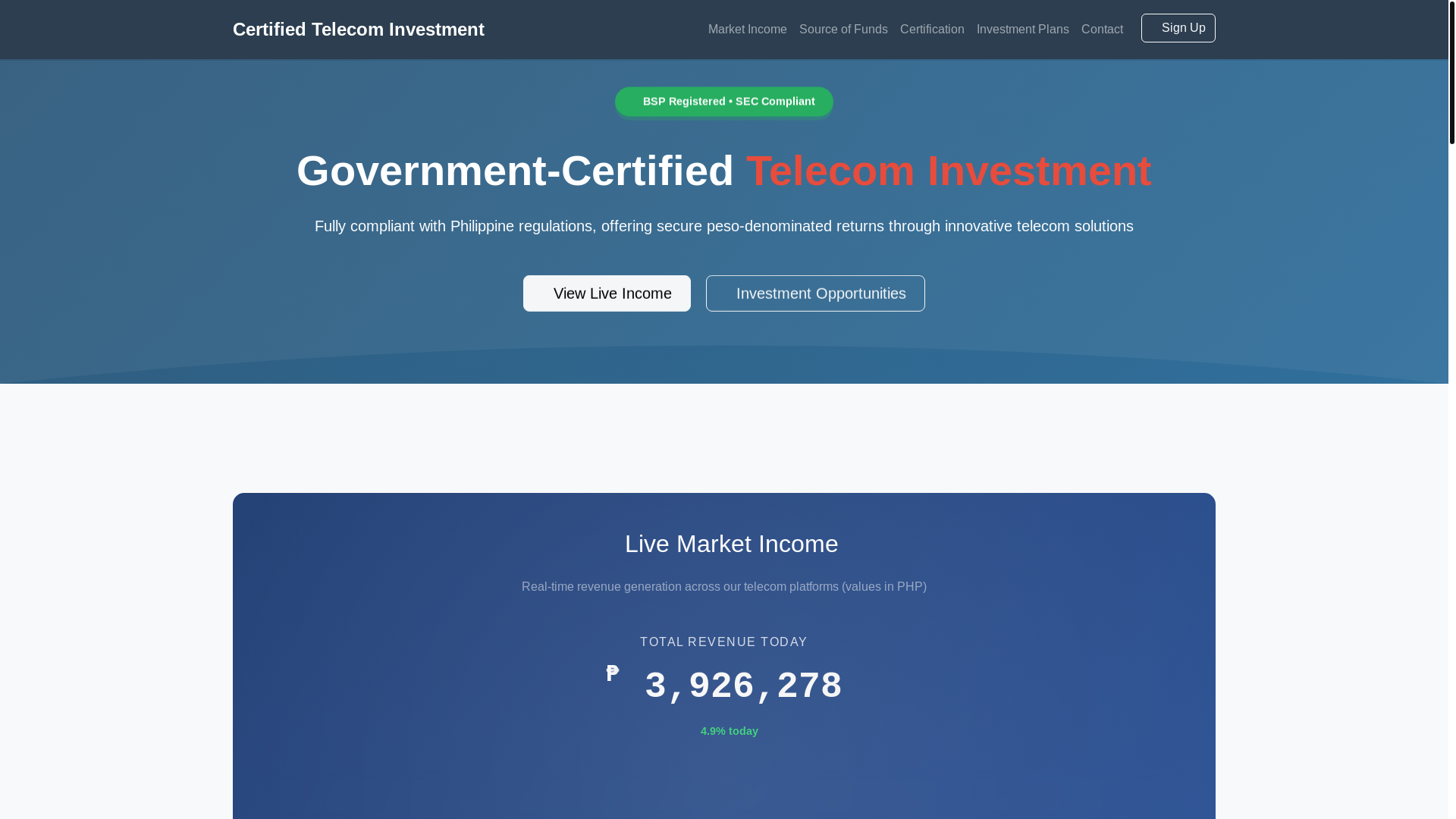 website screenshot of https://telco-sim-funds.pages.dev/