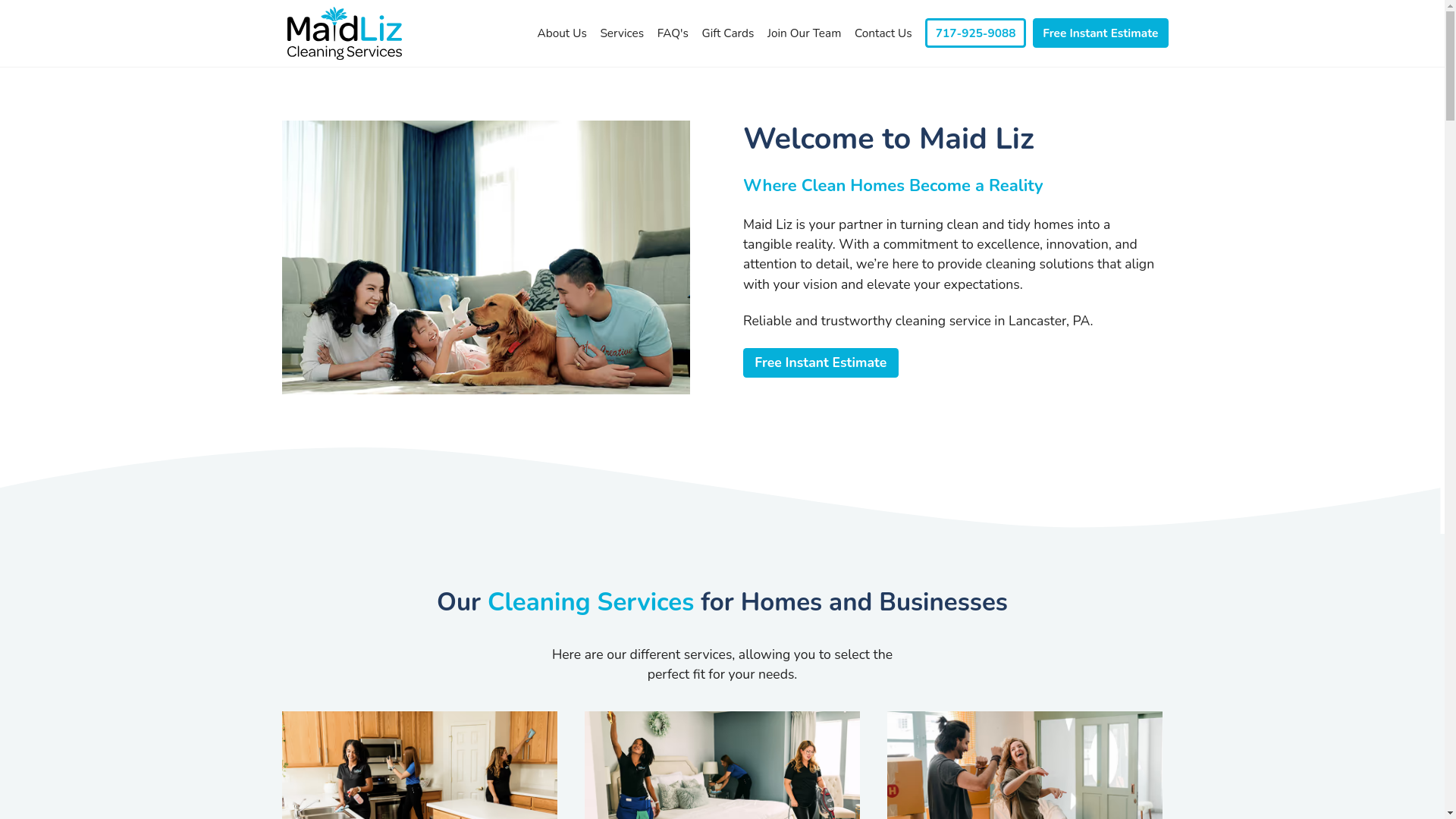 website screenshot of https://maidliz-com.pages.dev/
