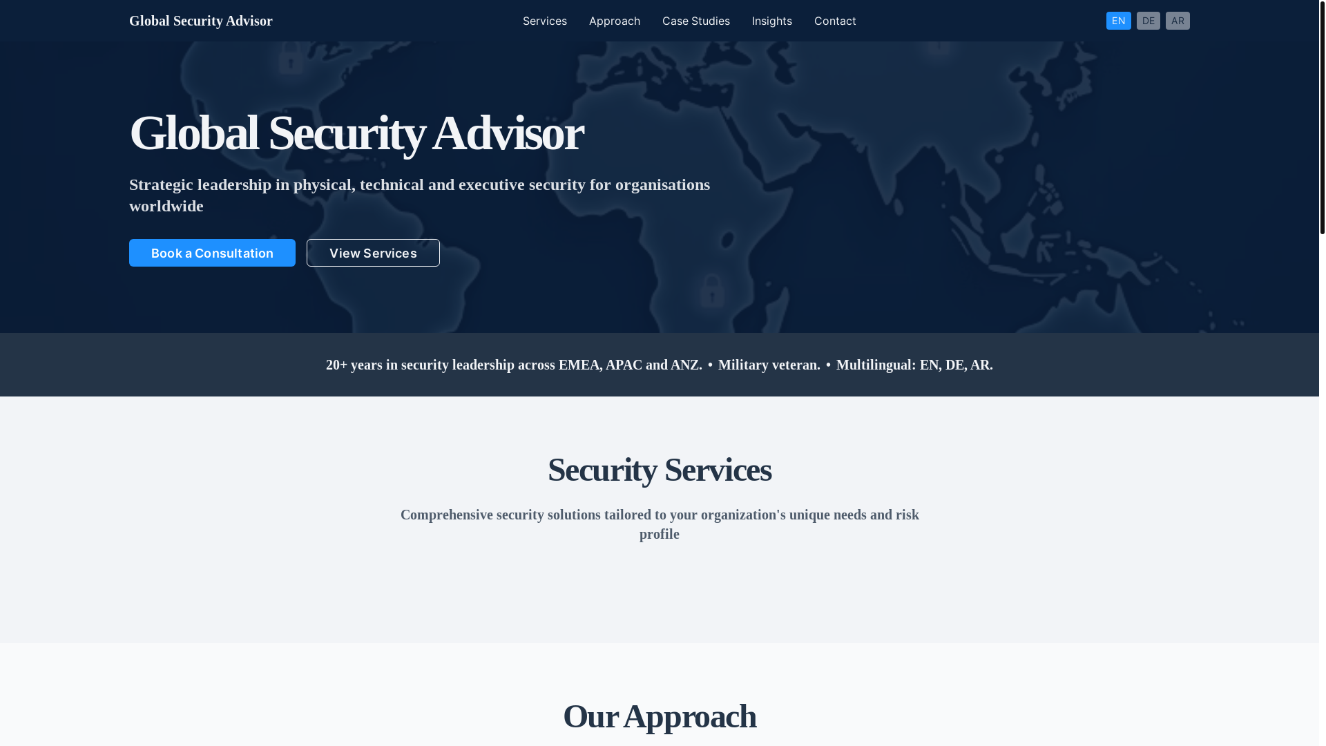 website screenshot of https://globalsecurityadvisory.com/
