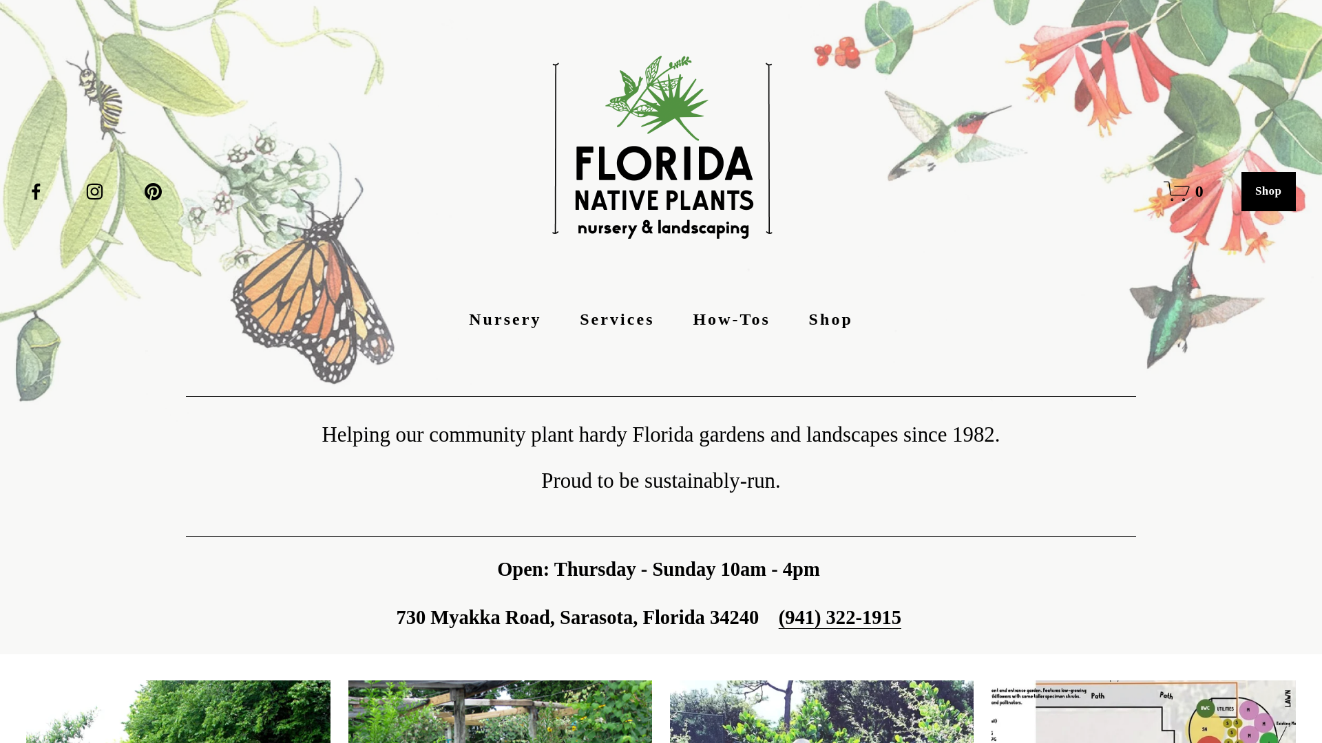website screenshot of https://createflora.com/