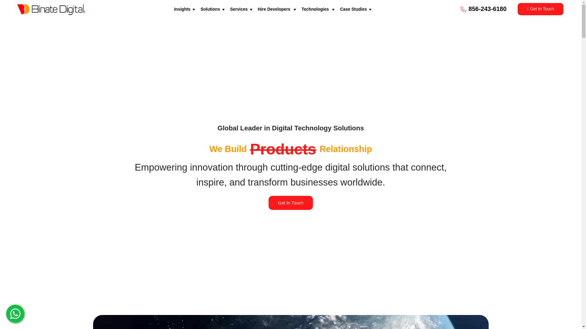 website screenshot of https://binatetechnologies.net/
