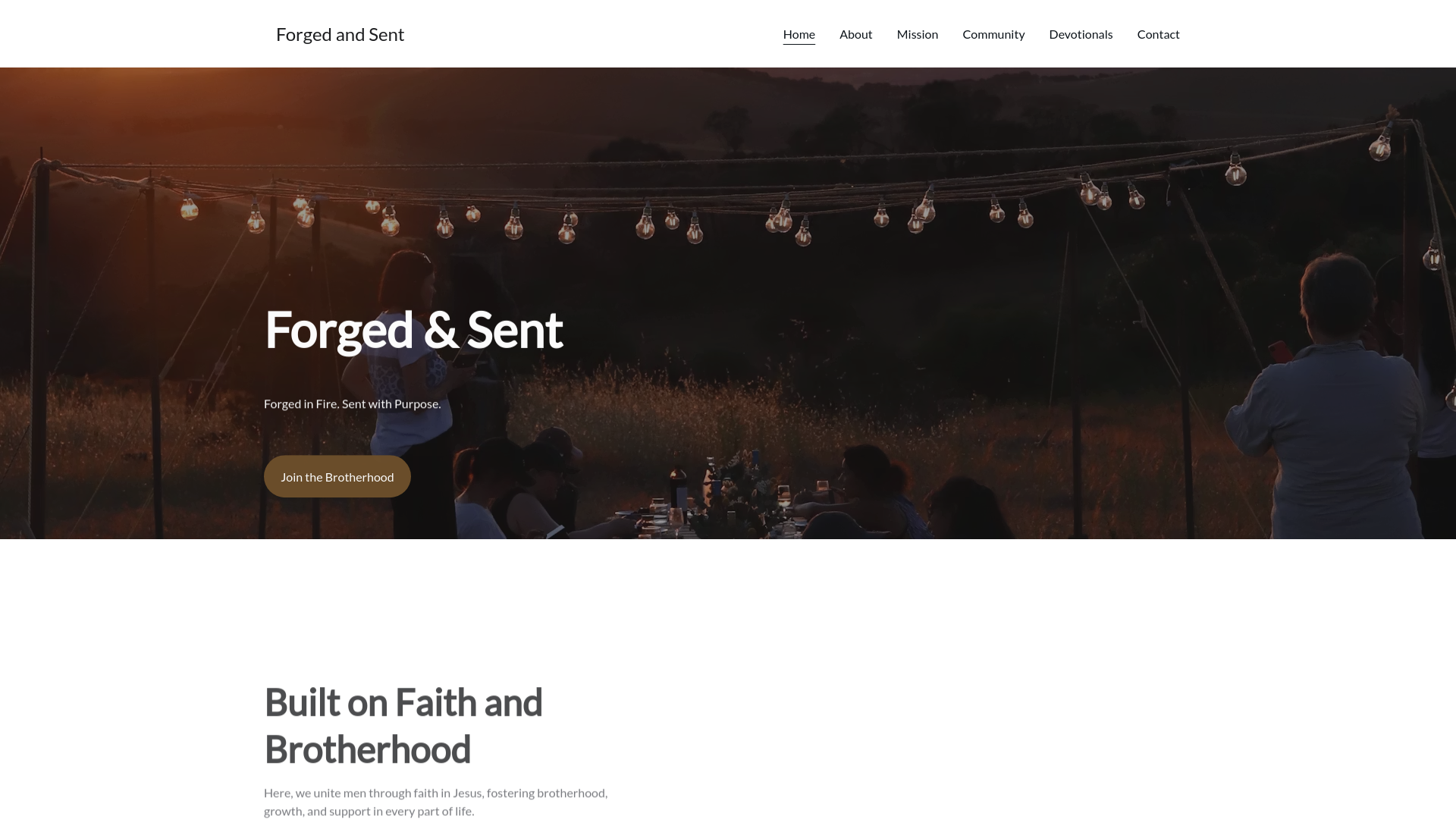website screenshot of https://forgedandsent.com