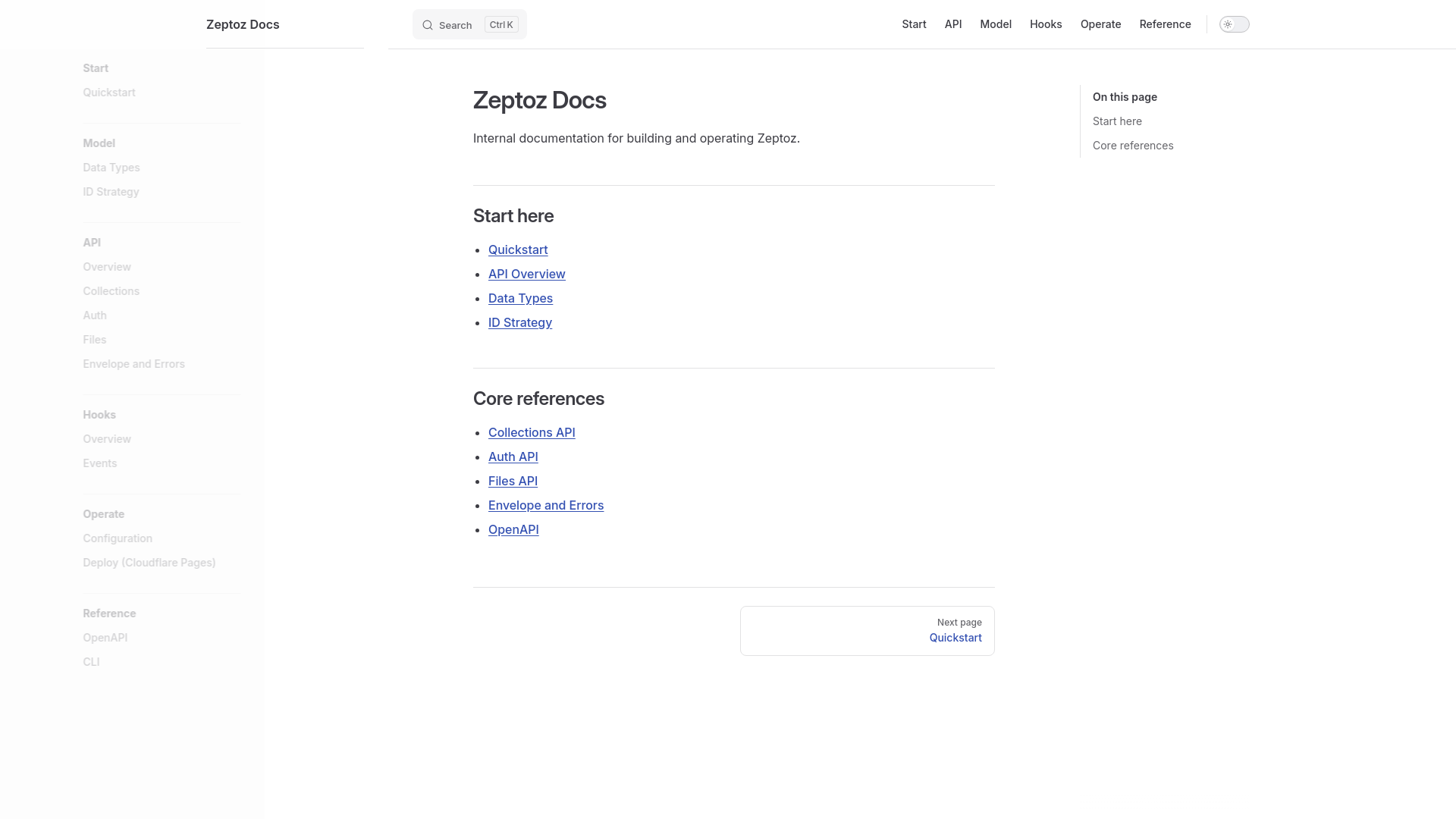 website screenshot of https://zeptoz.pages.dev/