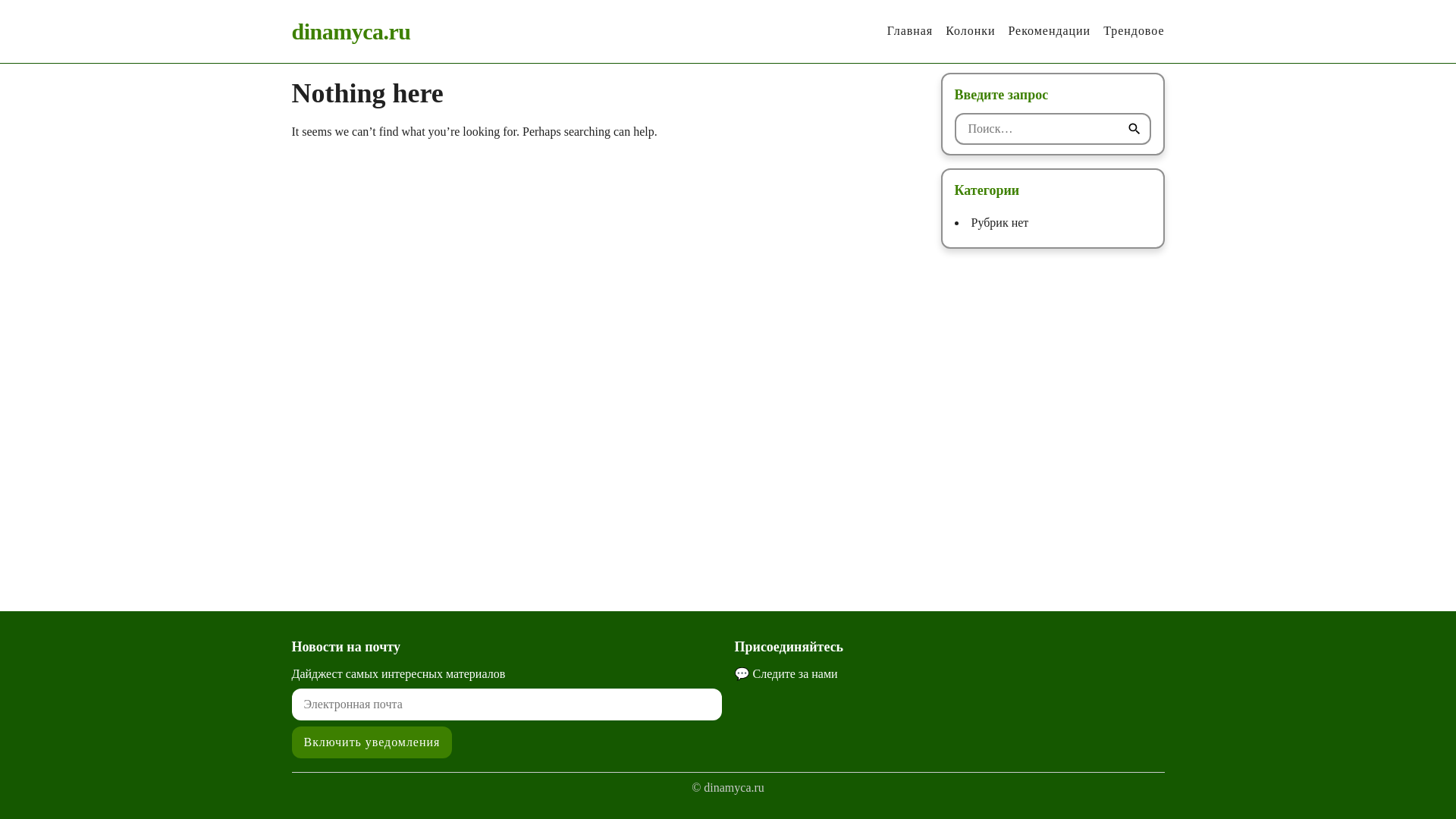 website screenshot of https://dinamyca.ru/