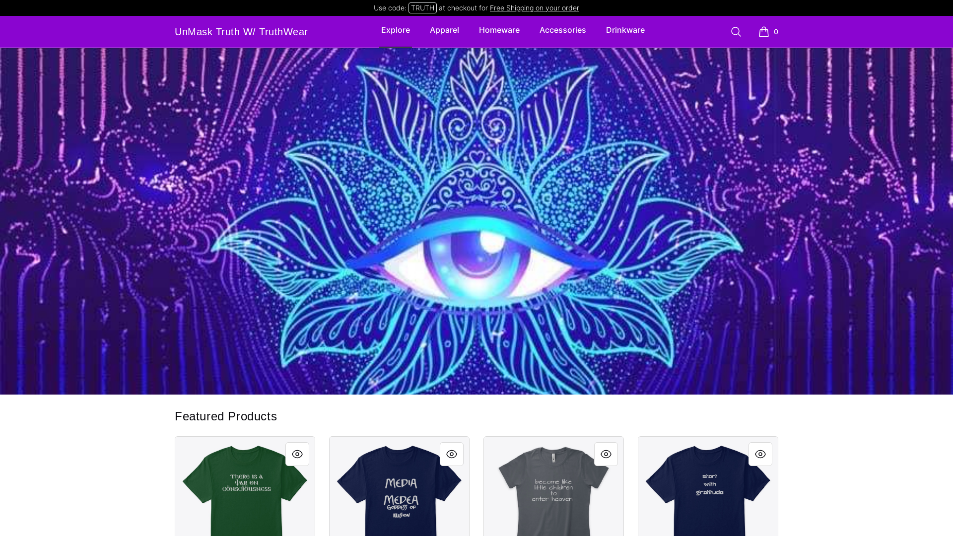 website screenshot of https://ilovetruthgear.com/