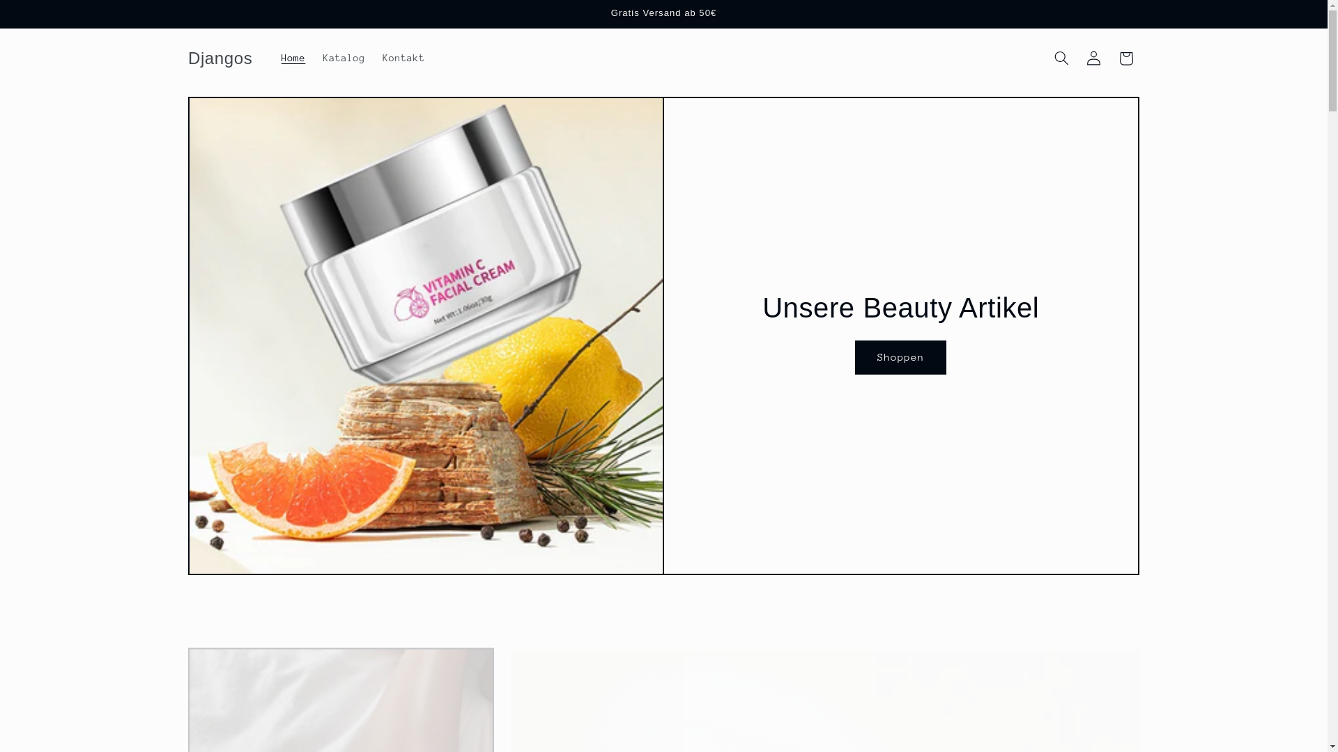 website screenshot of https://djangosbeauty.com/