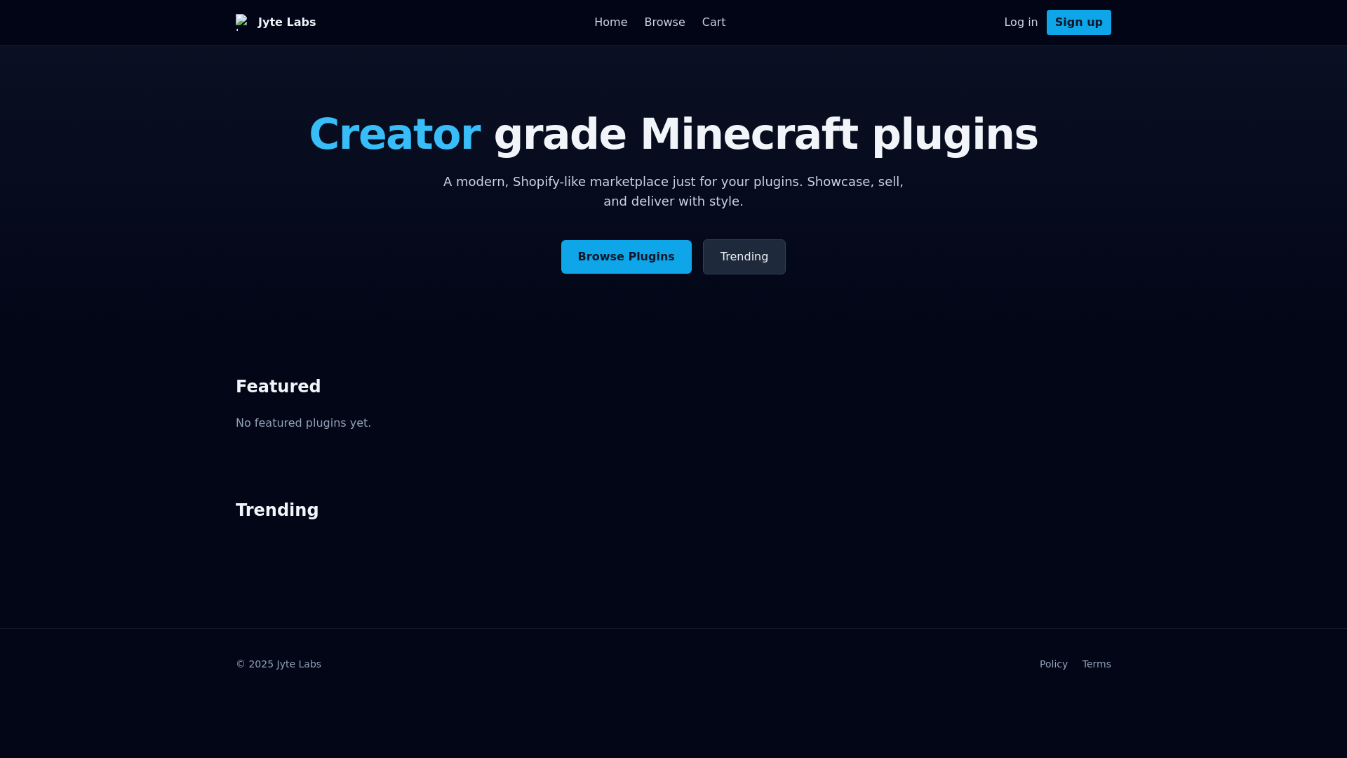 website screenshot of https://jytelabs.dev/
