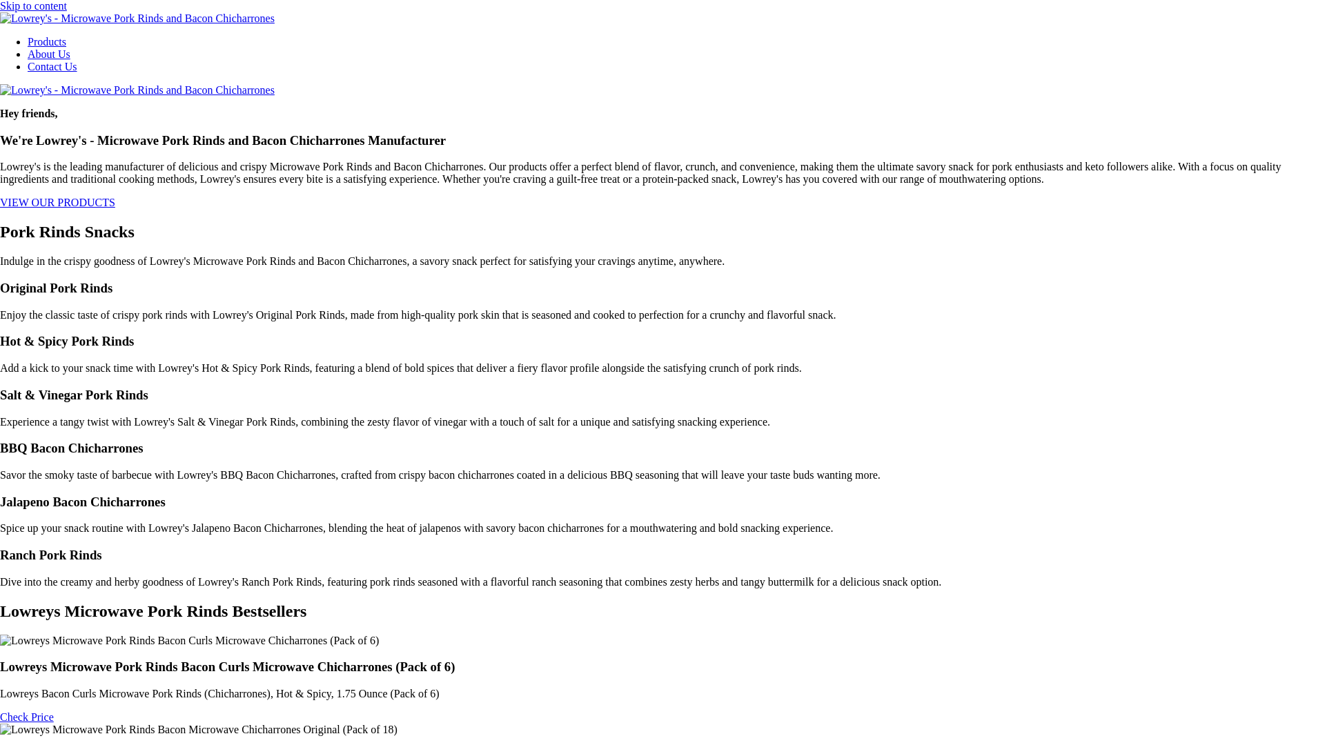 website screenshot of https://lowreysmicrowaveporkrinds.pages.dev/
