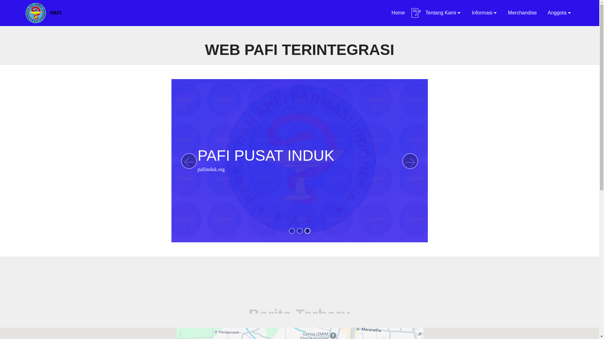 website screenshot of https://pafi-kotatomohon-org.pages.dev/