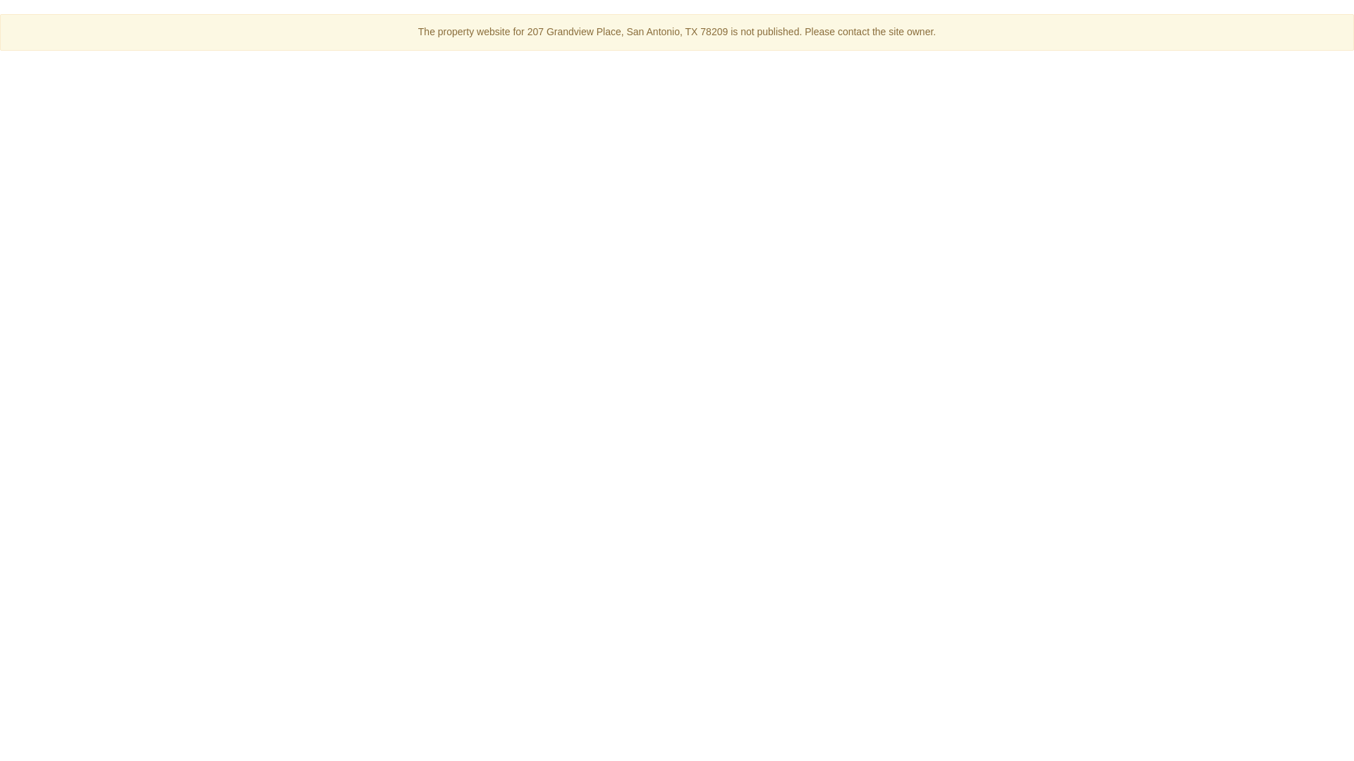 website screenshot of https://207grandviewplace.com/