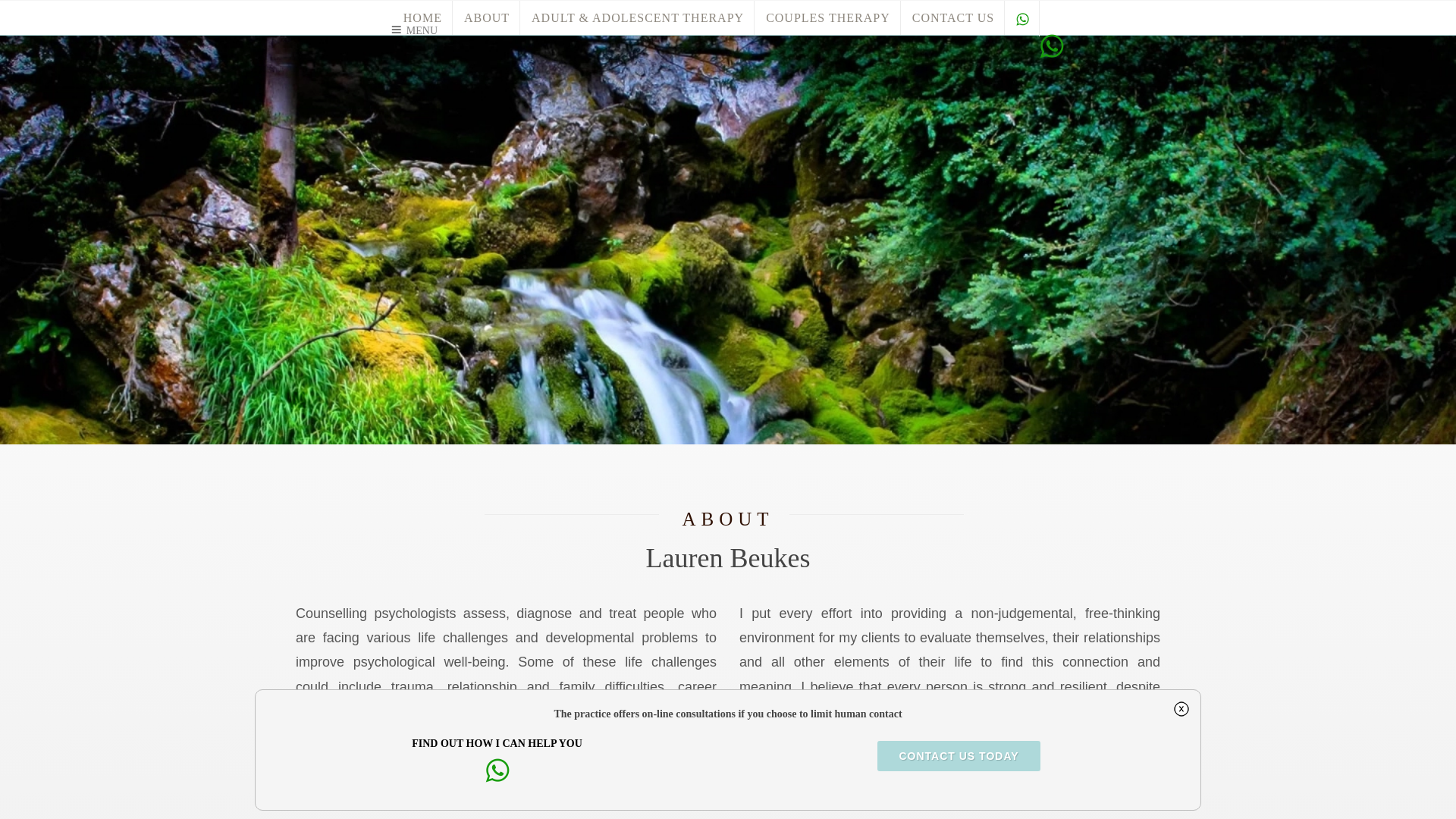website screenshot of https://lauren-beukes.pages.dev/