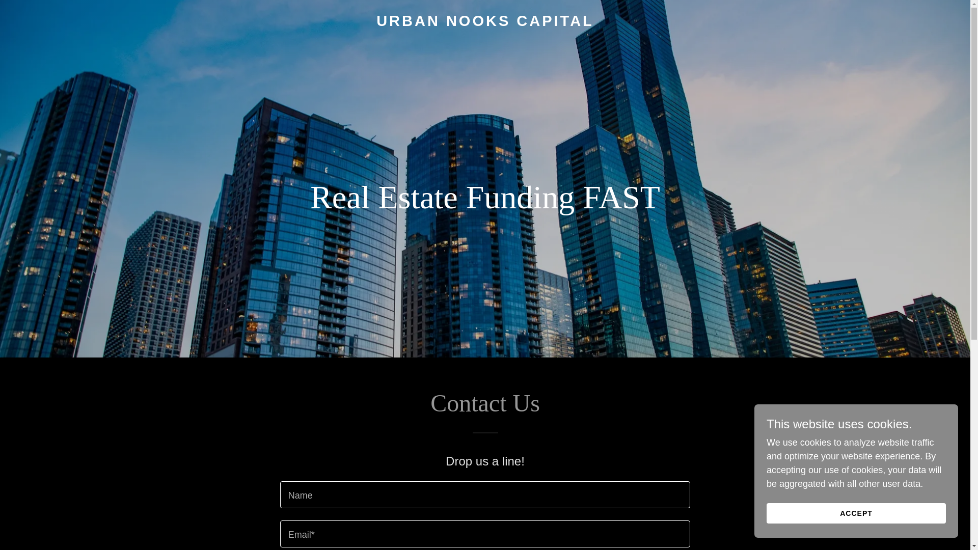website screenshot of https://urbannookscapital.com/
