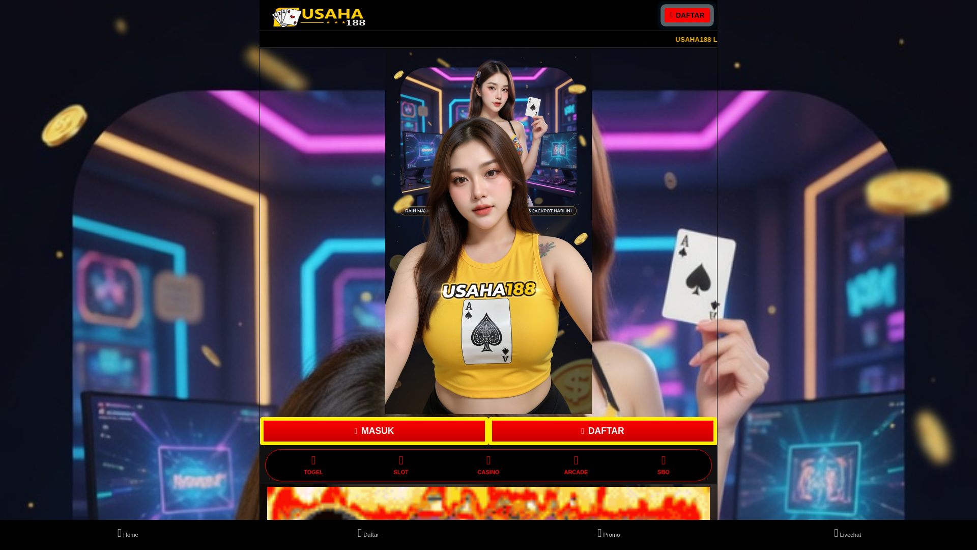 website screenshot of https://usaha188login.pages.dev/