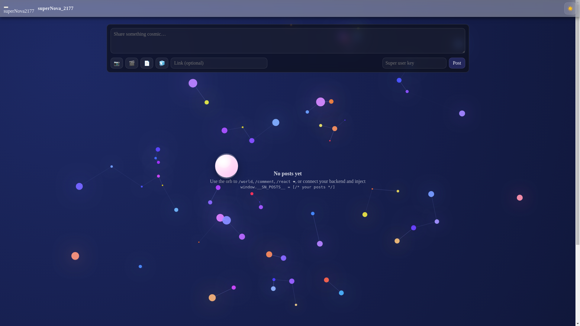 website screenshot of https://susususupernova.com/