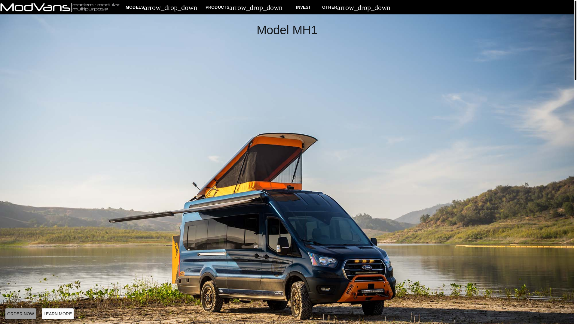 website screenshot of https://modvanscampaign.com/