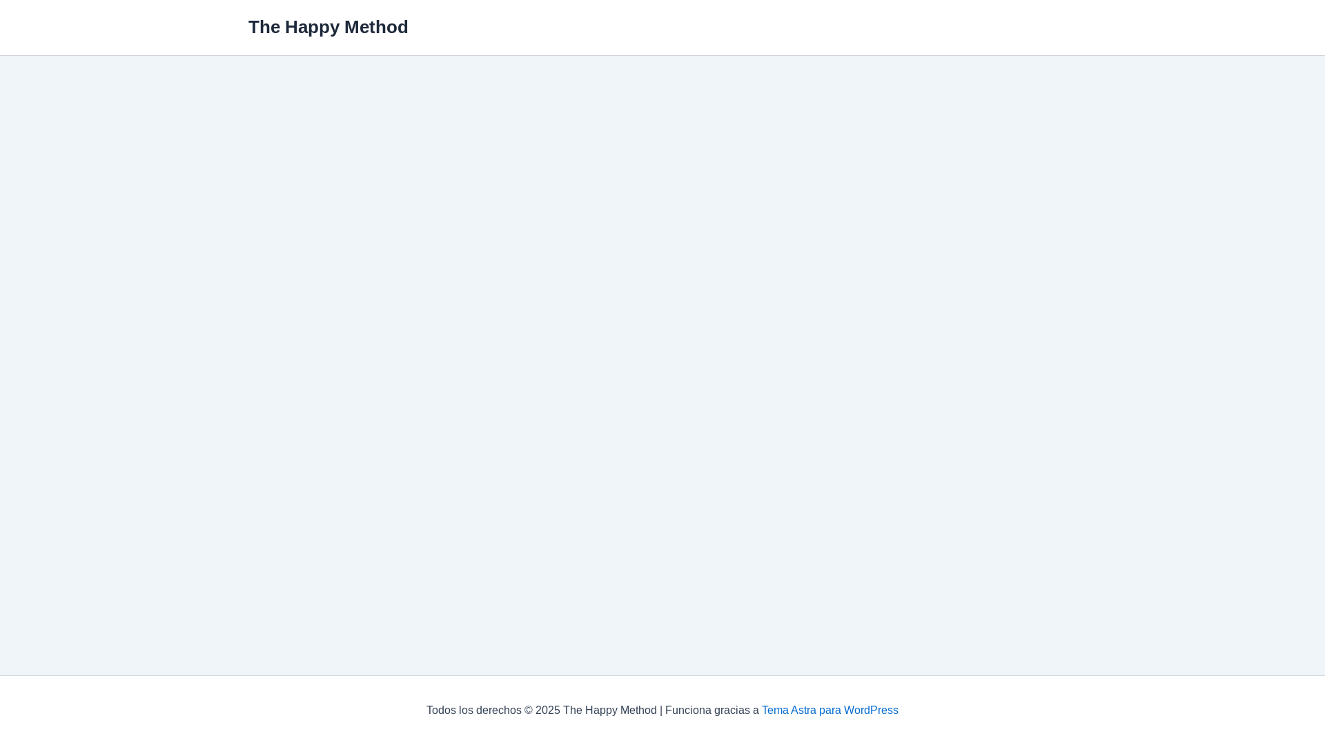 website screenshot of https://thehappymethod.com.mx/