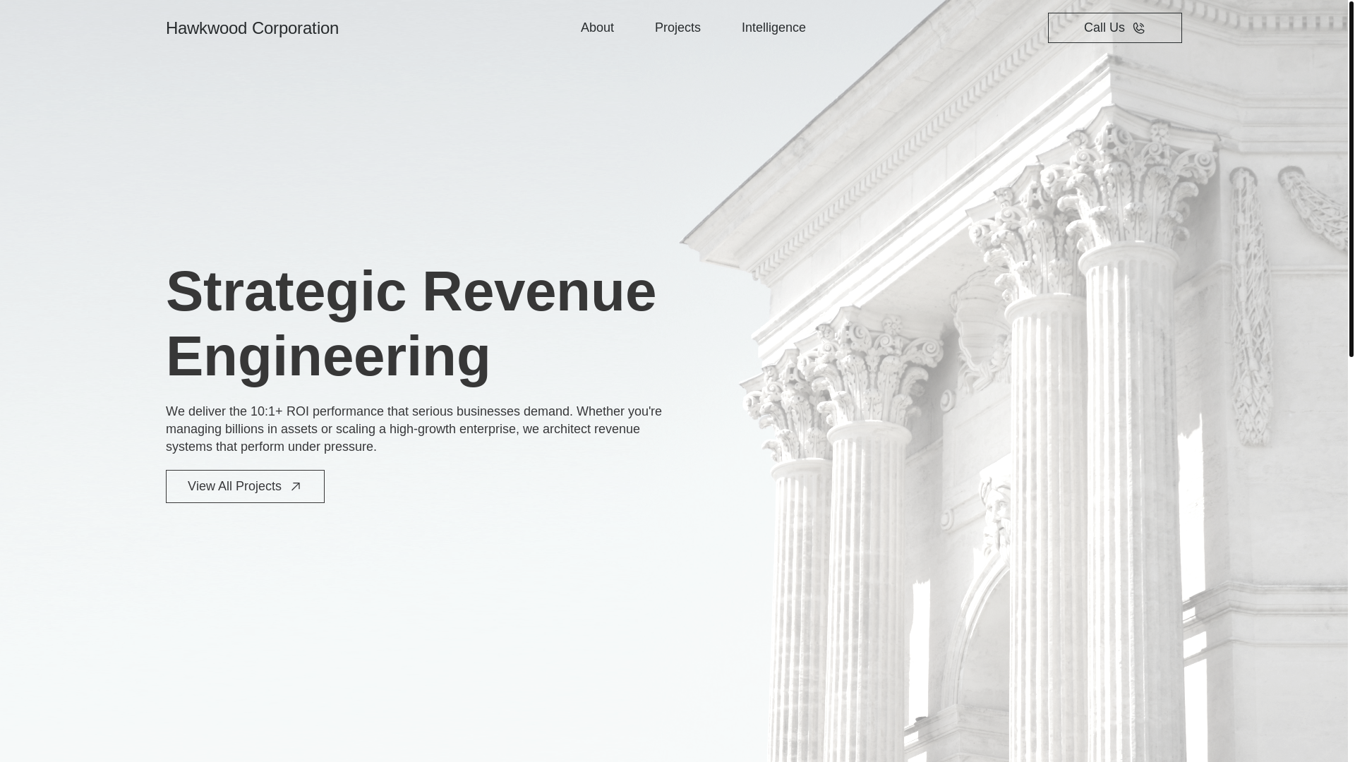 website screenshot of https://hawkwood-corporation.pages.dev/