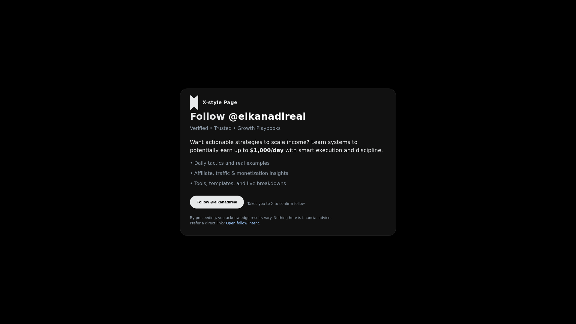 website screenshot of https://followelkanadi.pages.dev/
