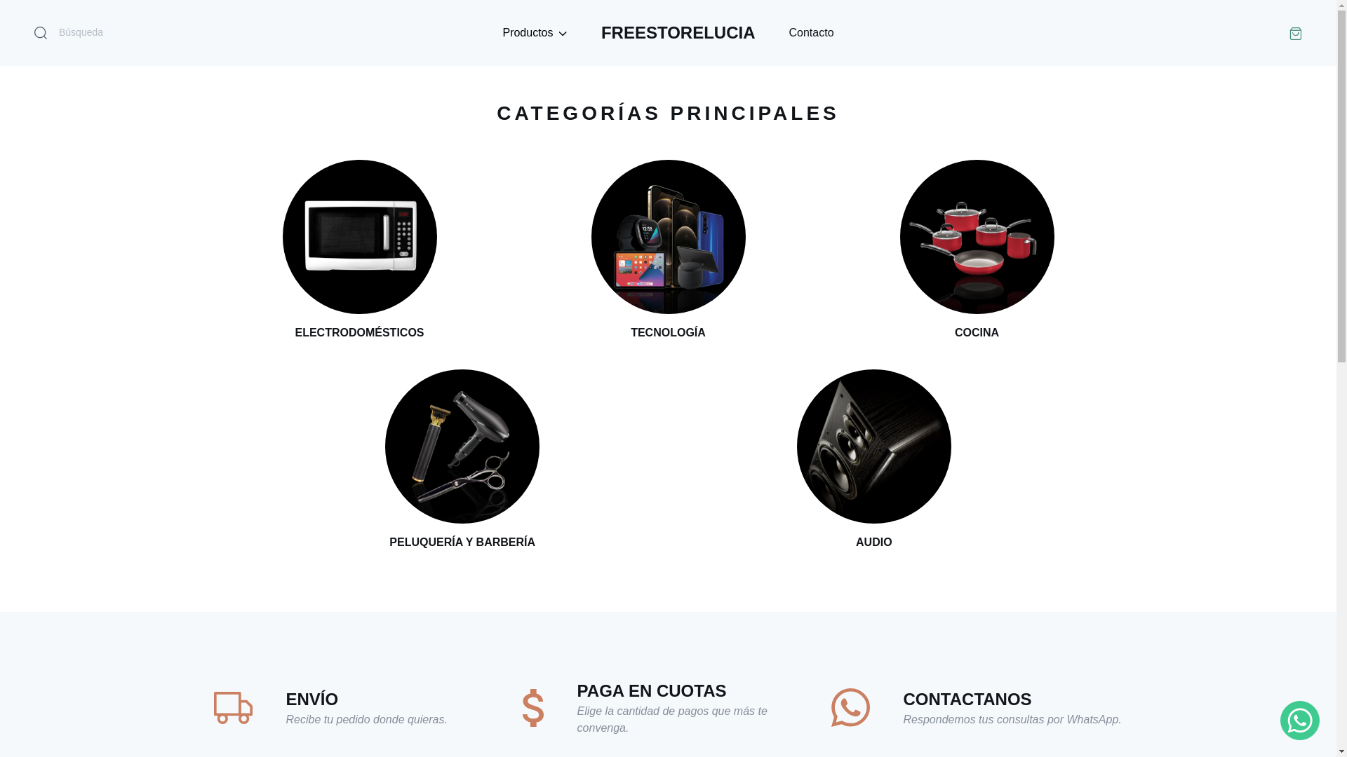 website screenshot of https://freestorelucia.online/